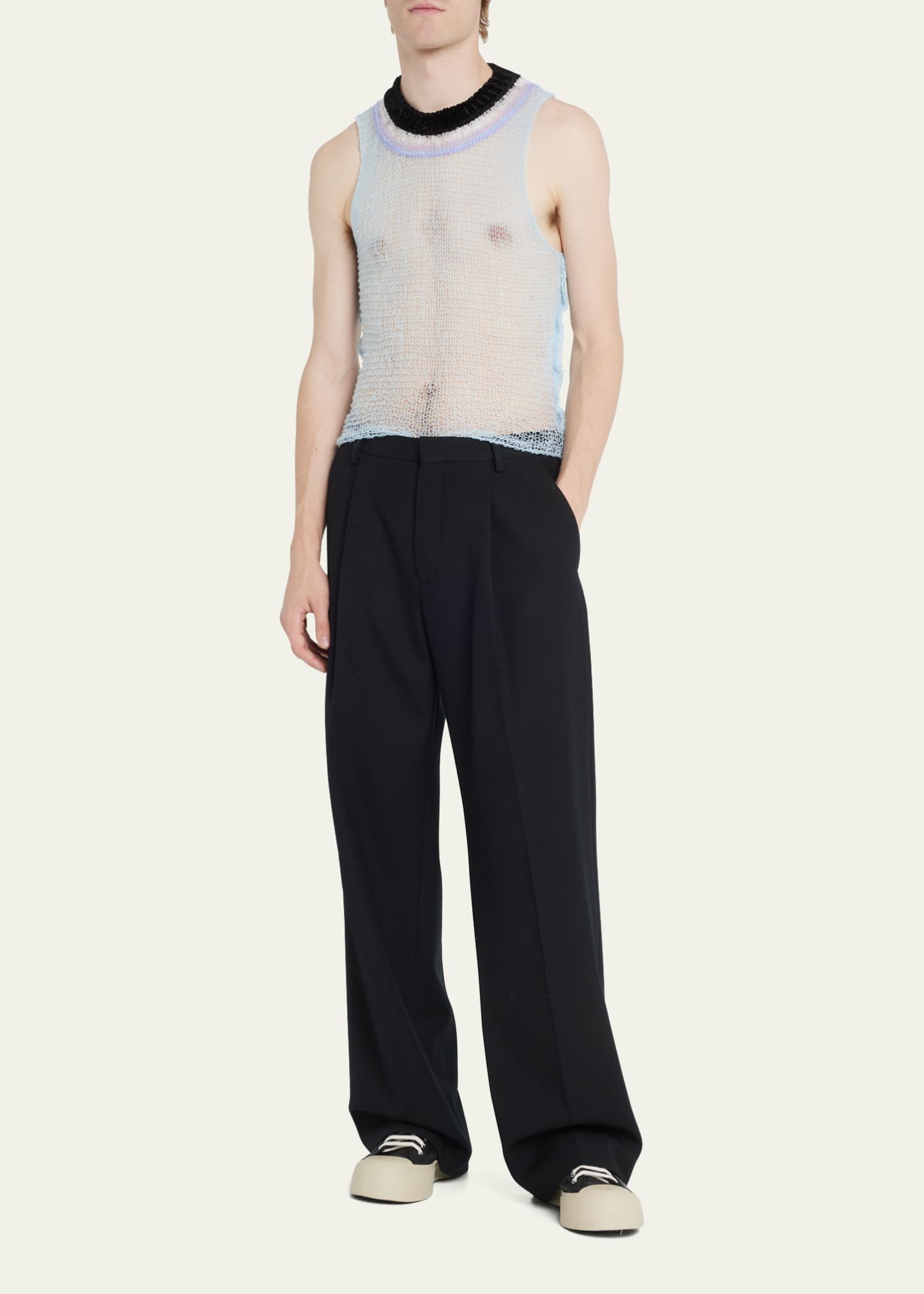 Marni Men's Knit Hole Back Sweater Vest
