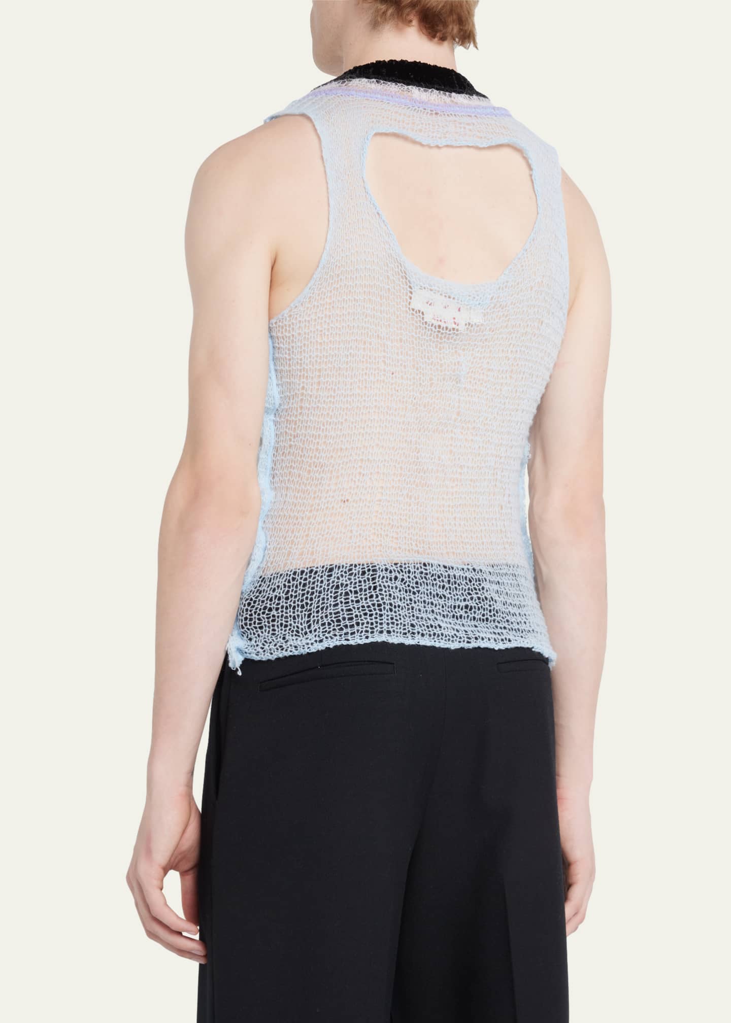 Marni Men's Knit Hole Back Sweater Vest