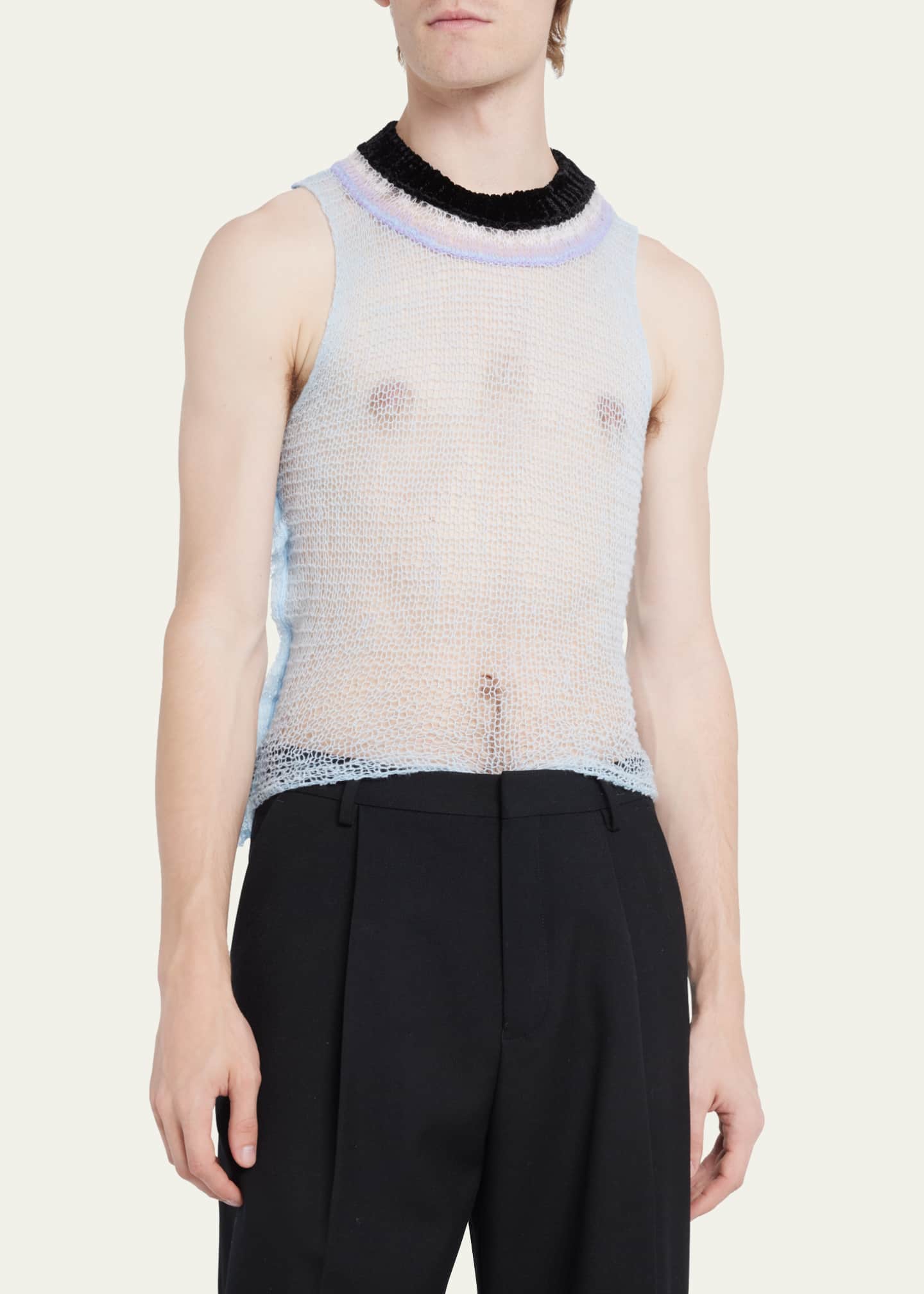 Marni Men's Knit Hole Back Sweater Vest