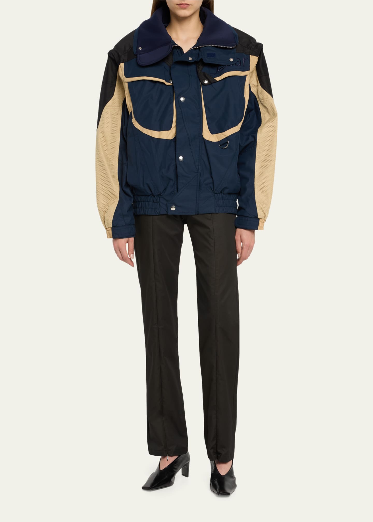 Gucci Men's Tricolor Hooded Bomber Jacket - Bergdorf Goodman