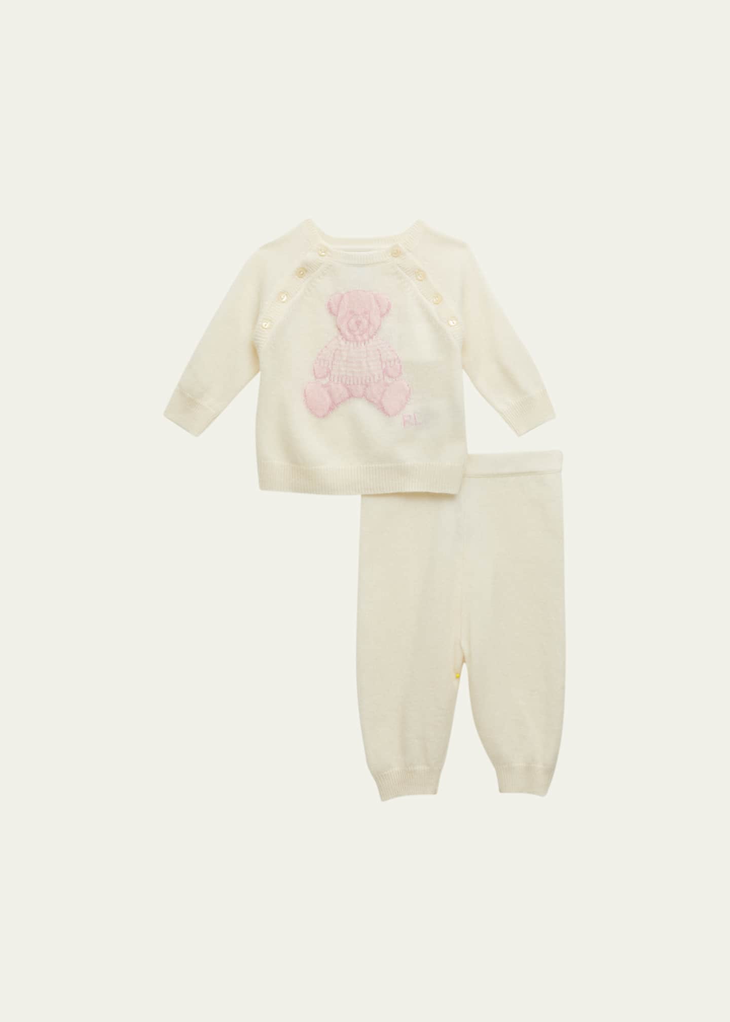 Ralph Lauren Childrenswear Girl's Cashmere Intarsia Knit Bear Sweater And  Pants Set, Size 3M-24M - Bergdorf Goodman