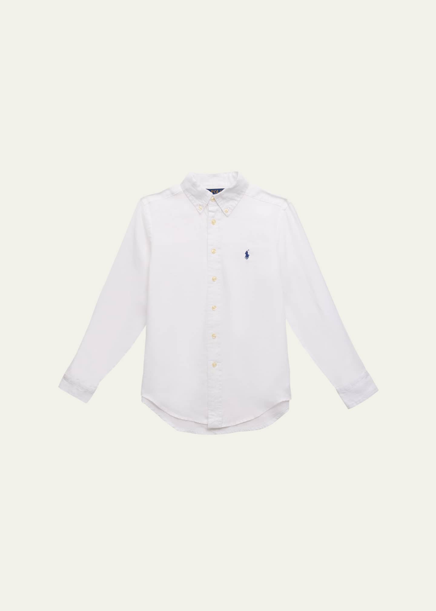 Ralph Lauren Childrenswear Boy s Cotton Oxford Sport Shirt Size S XL
