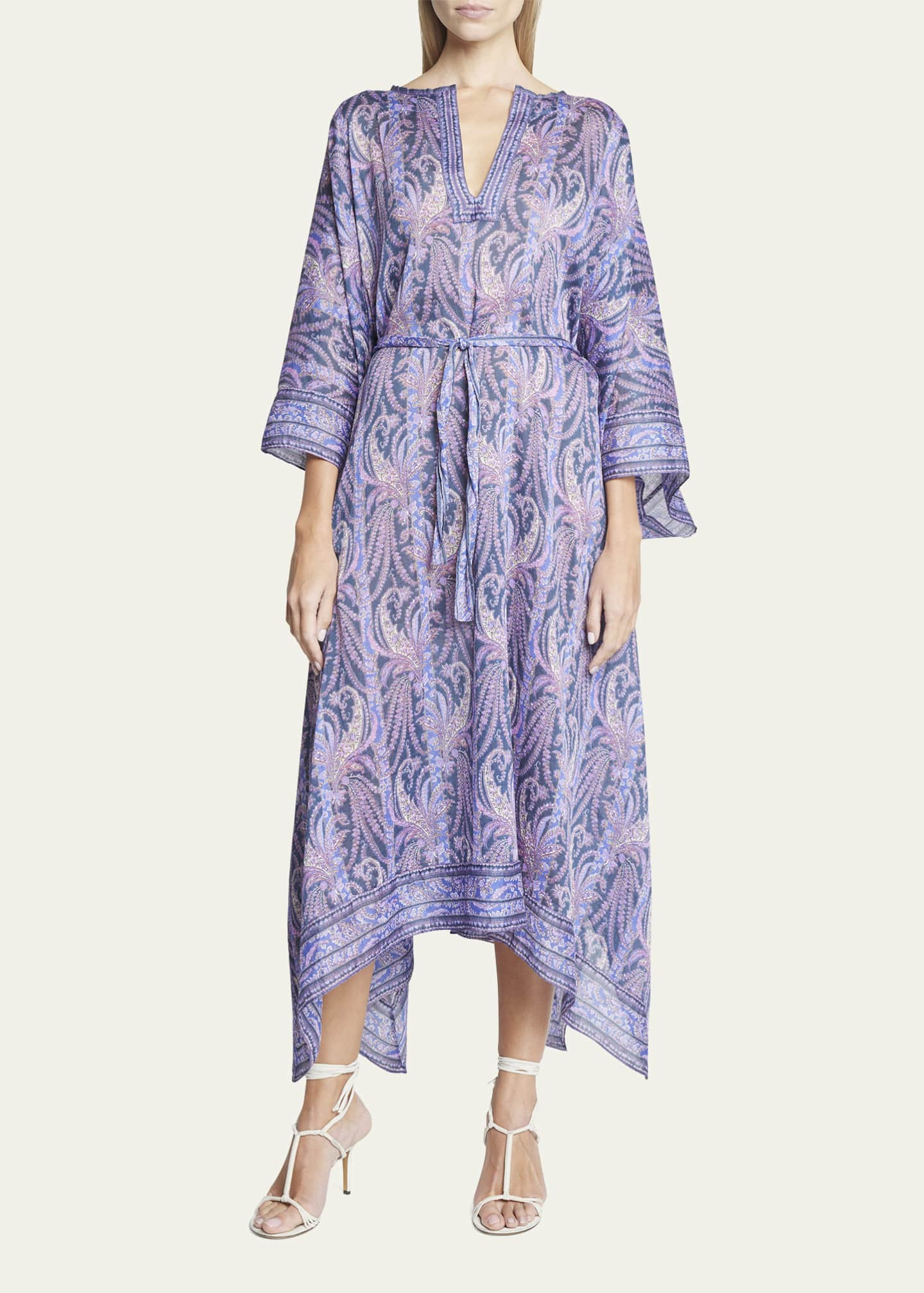 Isabel Marant Bagadhi Paisley-Print Asymmetric Dress - Bergdorf Goodman