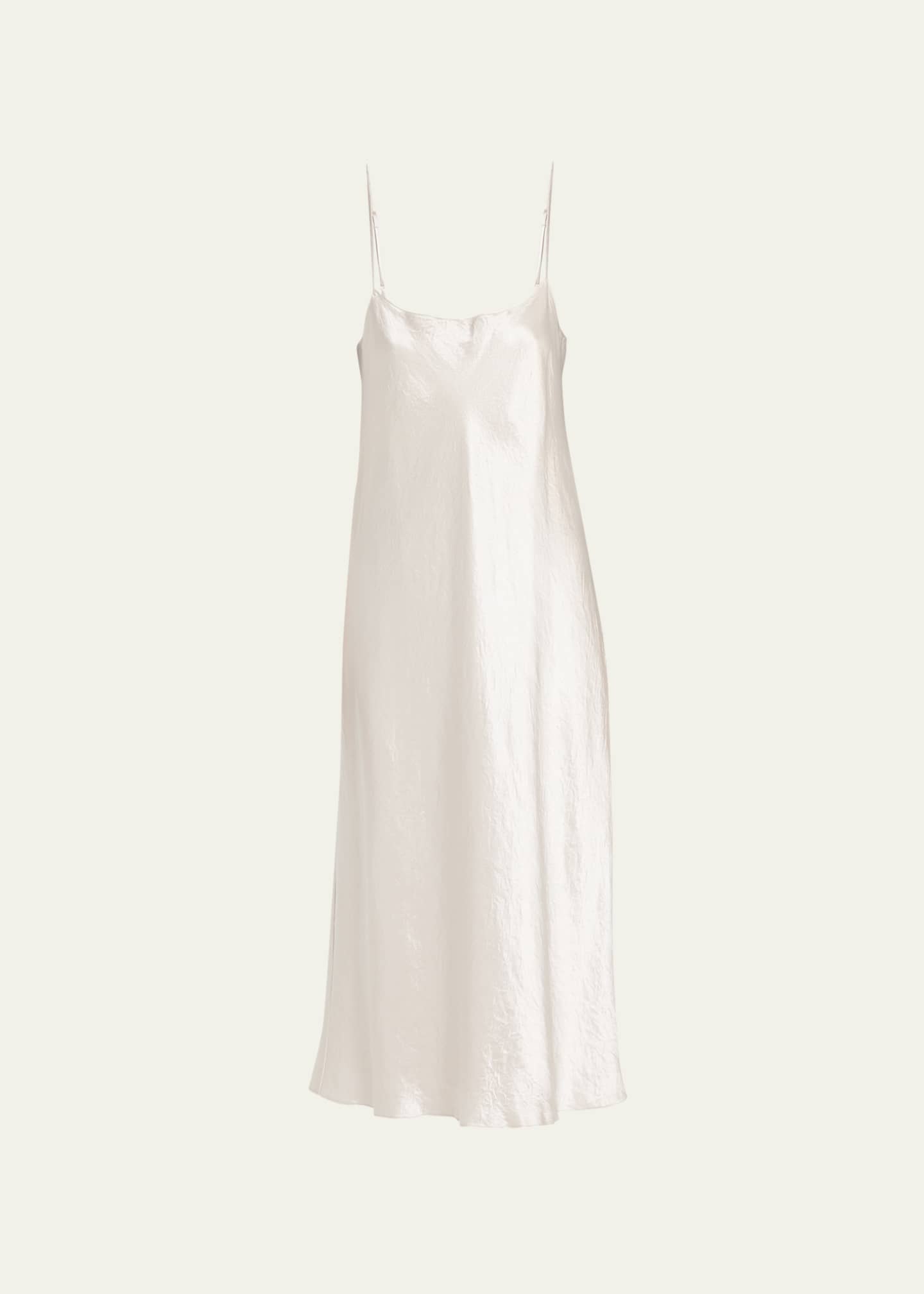 Vince Slip Satin Midi Dress Image 1 of 5