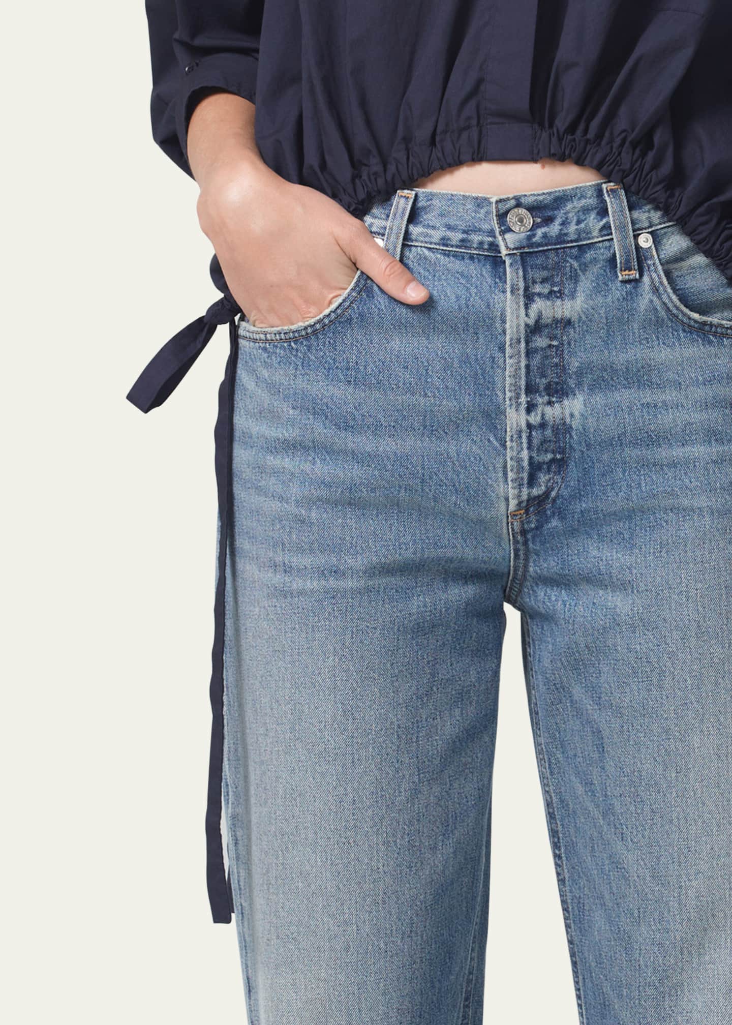 Citizens of Humanity Devi Low-Slung Straight Jeans - Bergdorf Goodman