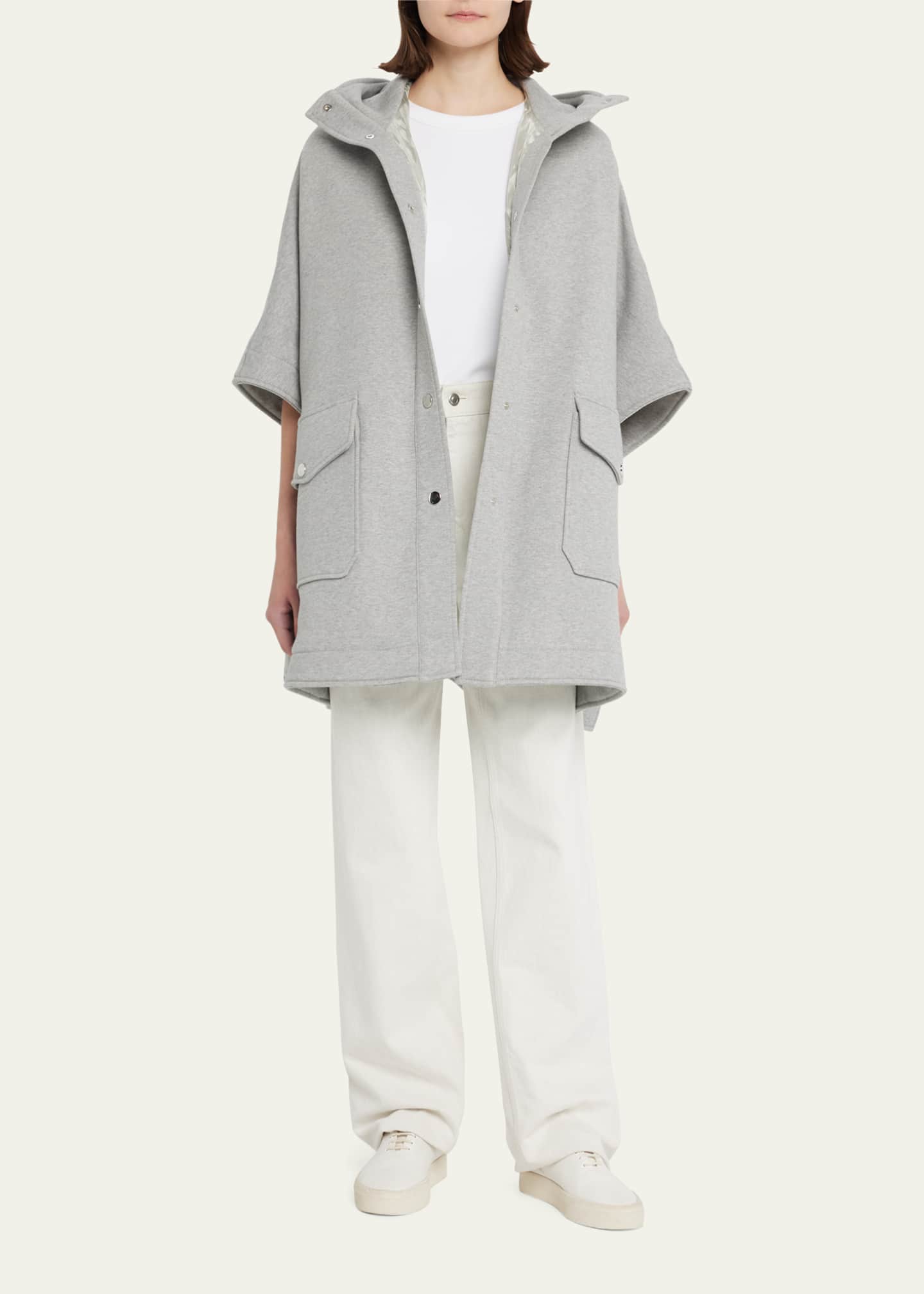 FAZ Lola Hooded Cape Coat Image 2 of 5