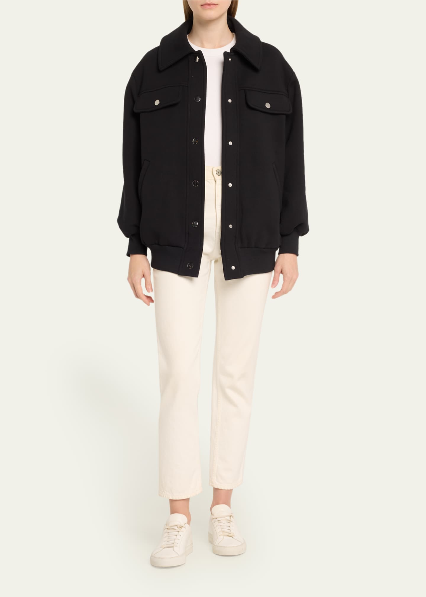 FAZ Jane Snap-Button Bomber Jacket Image 2 of 5