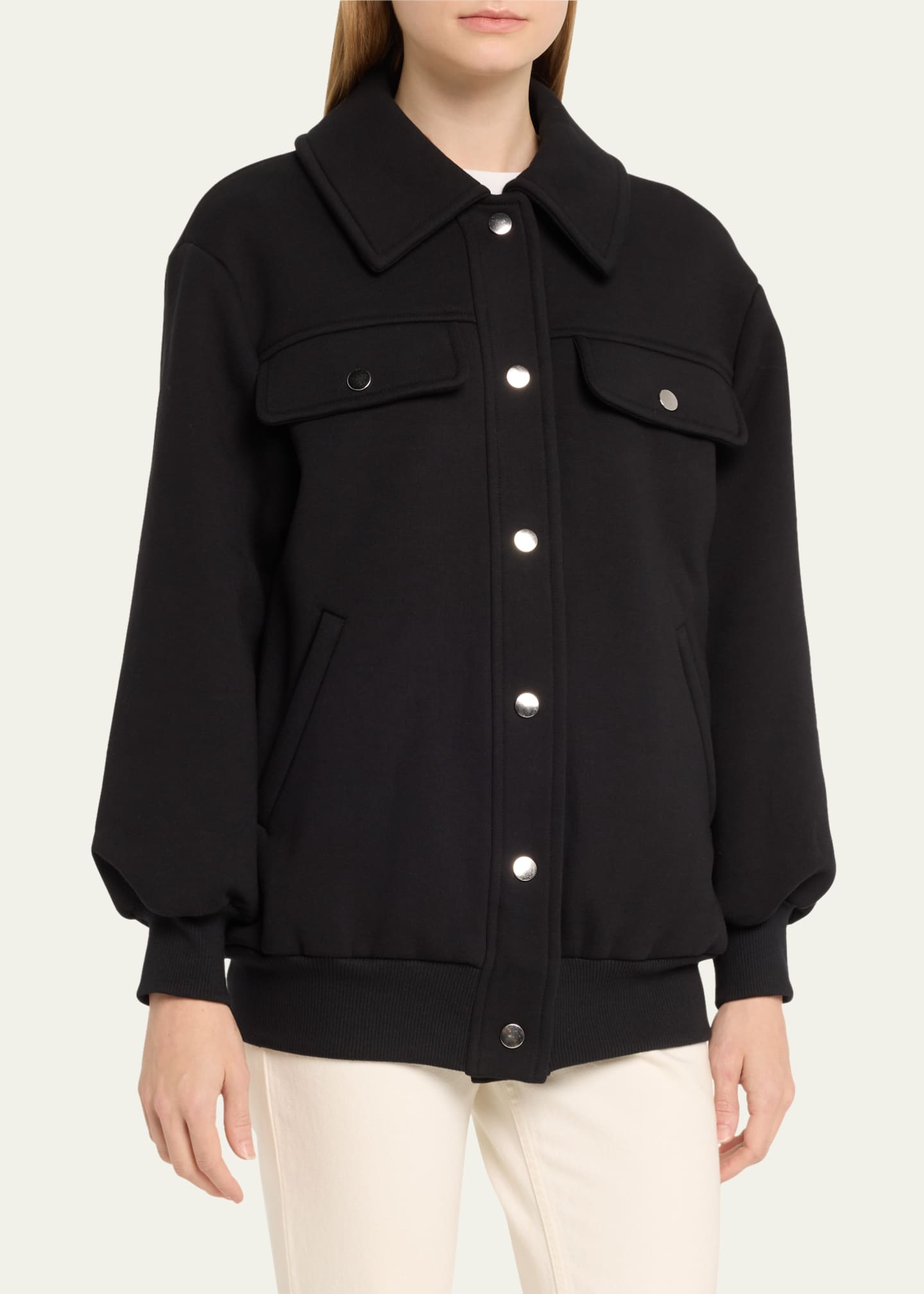 FAZ Jane Snap-Button Bomber Jacket Image 4 of 5