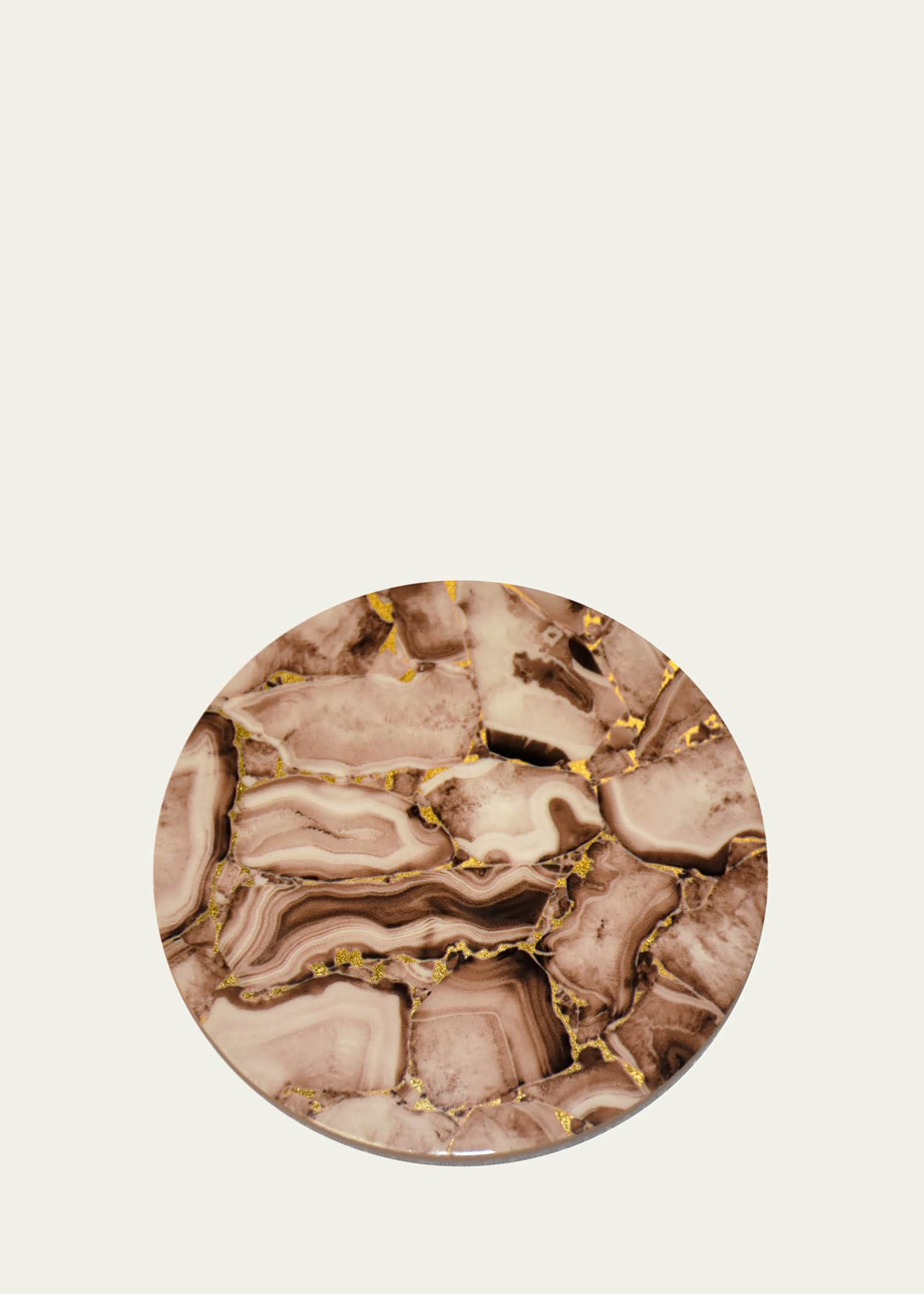 Nomi K Blush Stone Lacquer Round Coasters, Set of 6 Image 3 of 3