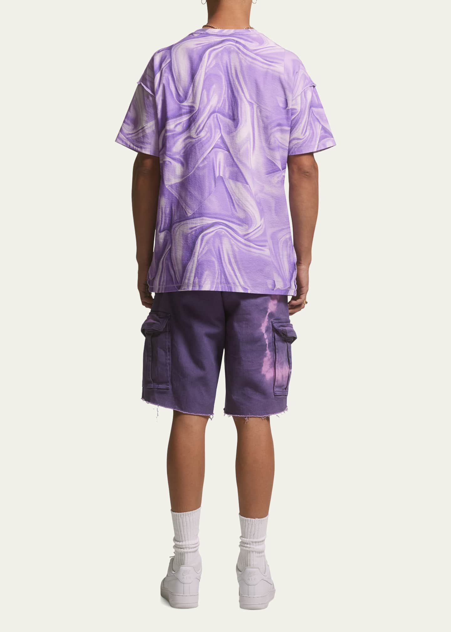 Tie dye cargo shorts shop