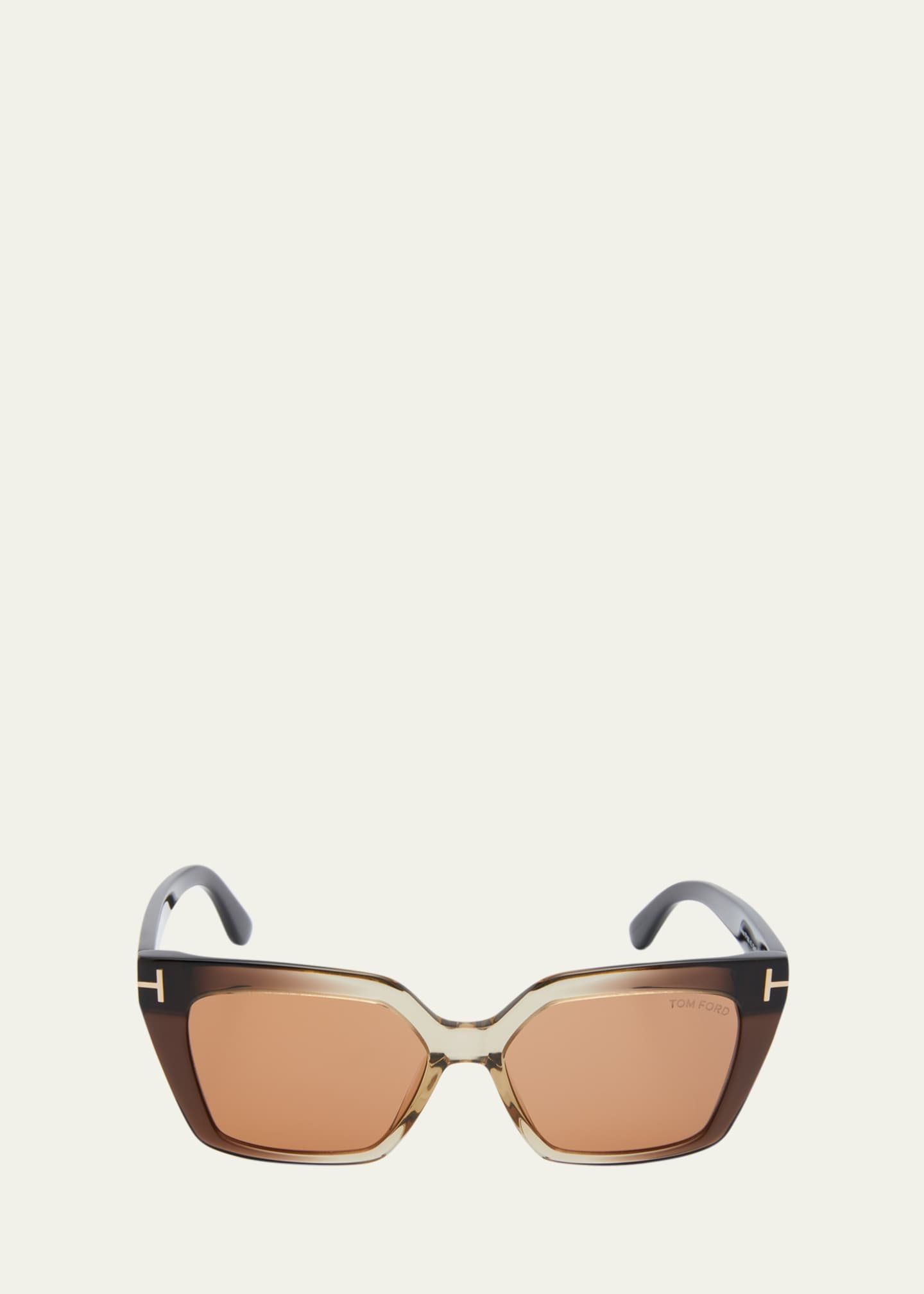 TOM FORD Winona Acetate T-Logo Cat-Eye Sunglasses - Bergdorf Goodman