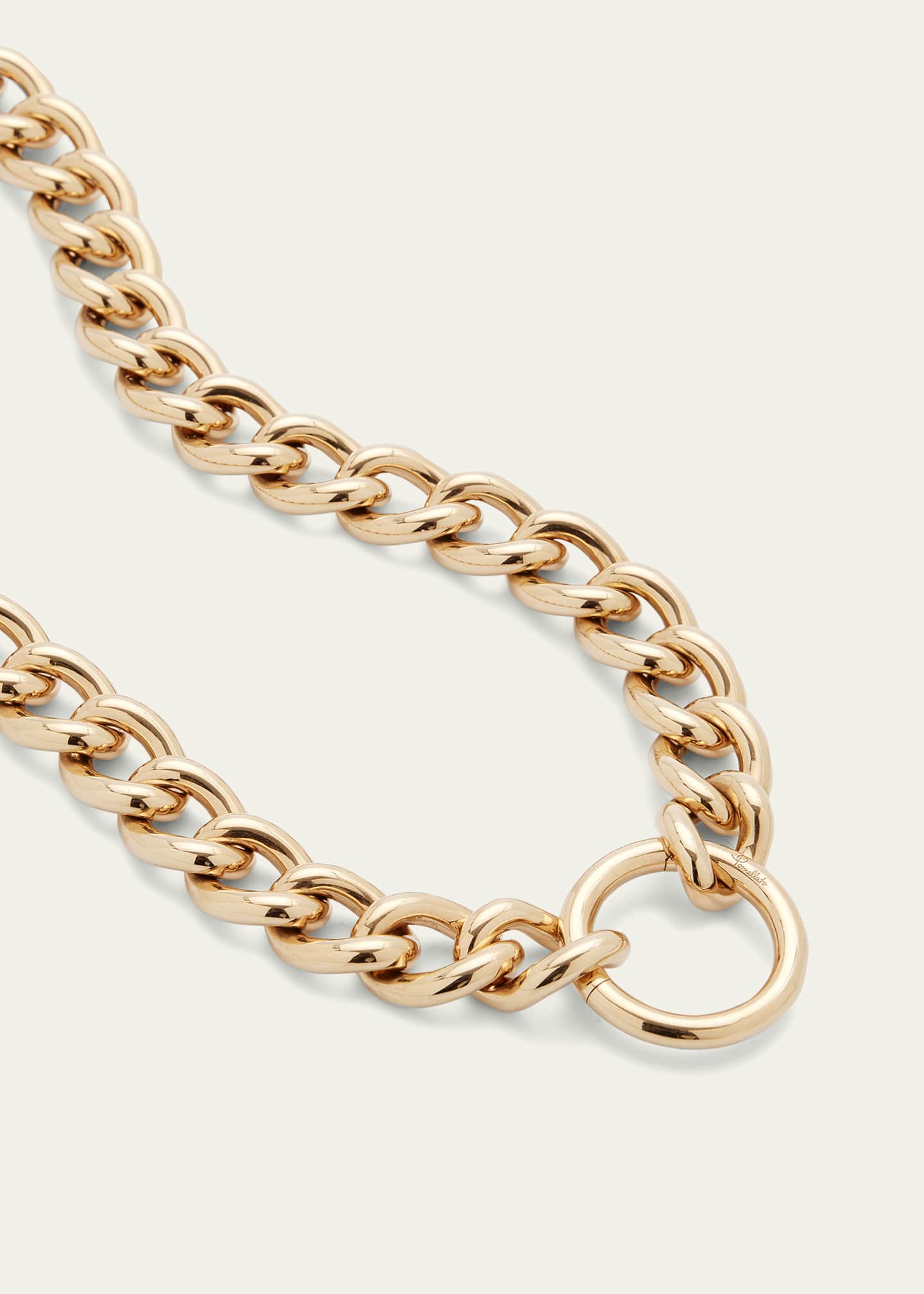 Pomellato 18K Rose Gold Catene Circle Clasp Necklace Image 3 of 4