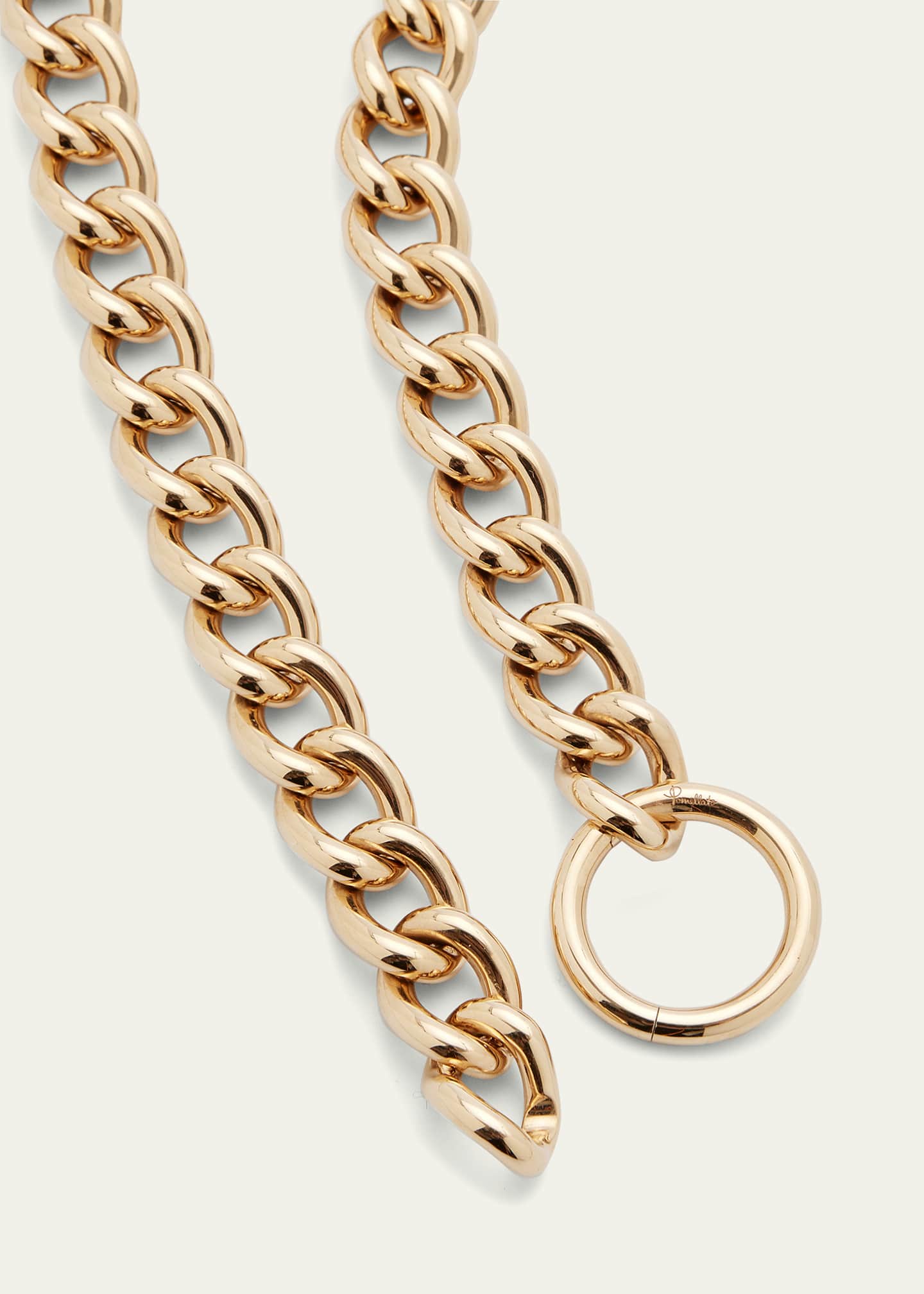 Pomellato 18K Rose Gold Catene Circle Clasp Necklace Image 4 of 4