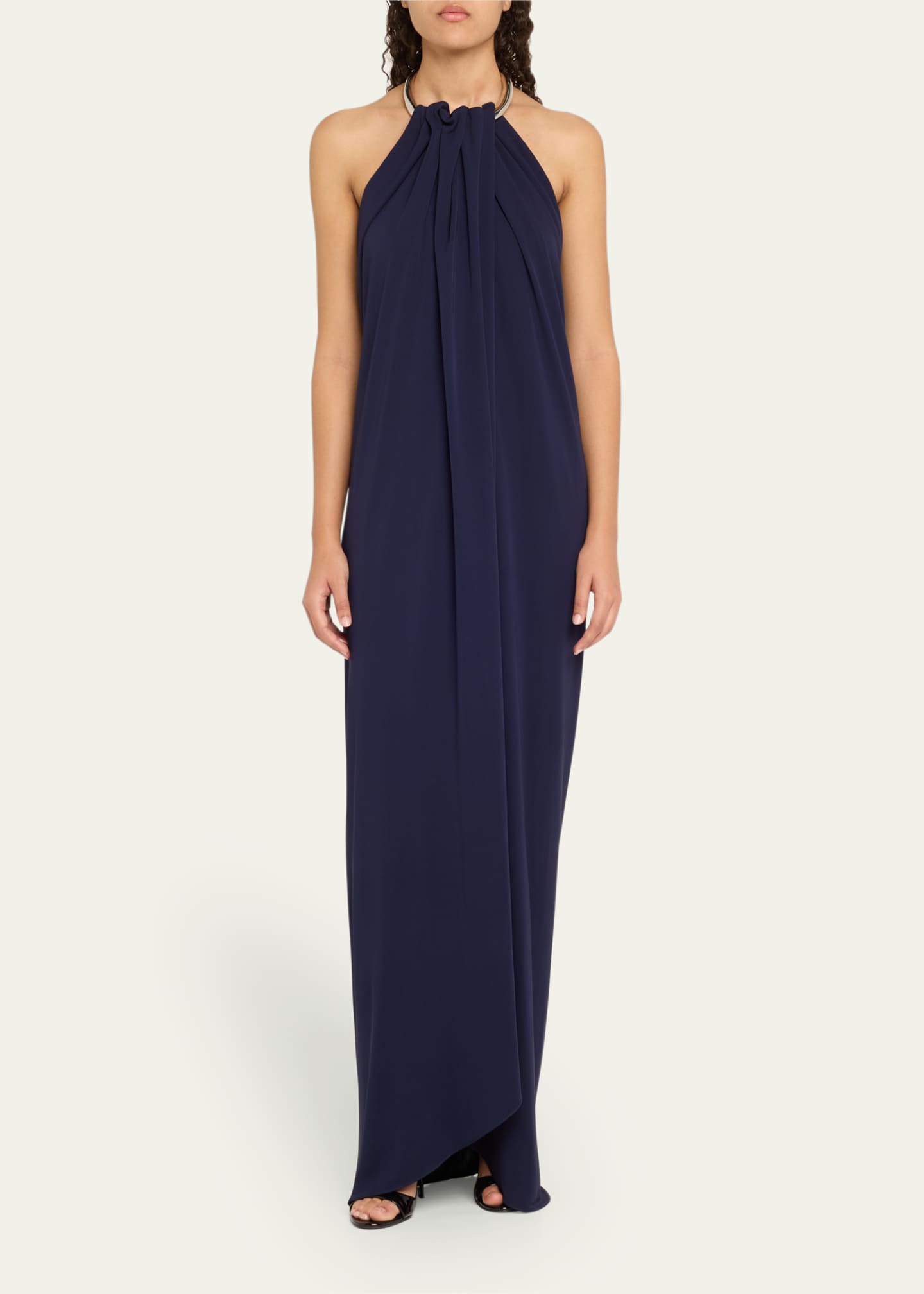 Michael Kors Collection Halter Necklace Dress Image 2 of 5