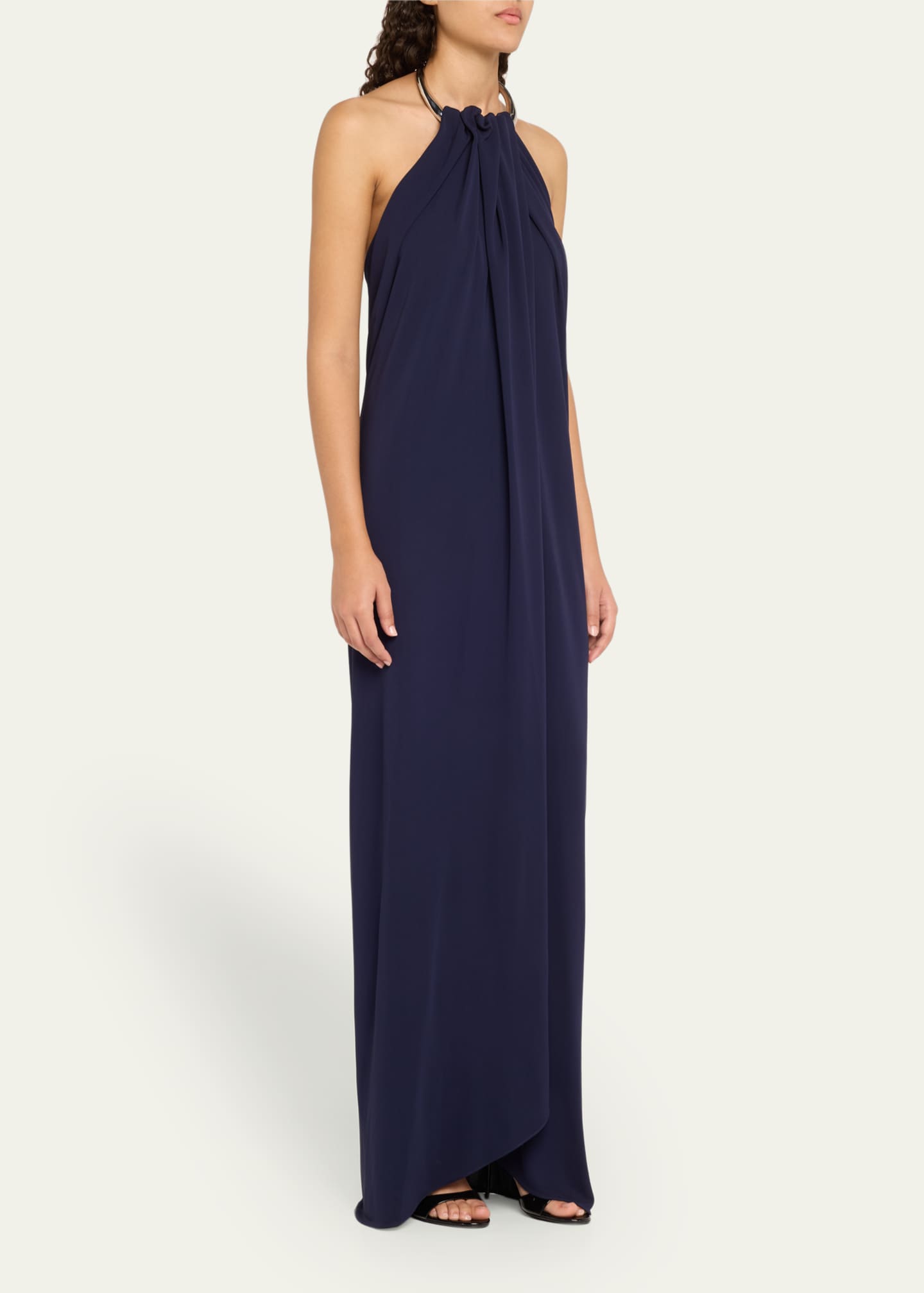 Michael Kors Collection Halter Necklace Dress Image 4 of 5