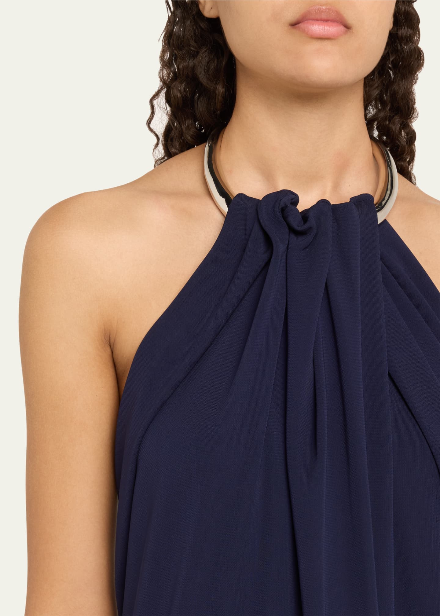 Michael Kors Collection Halter Necklace Dress Image 5 of 5