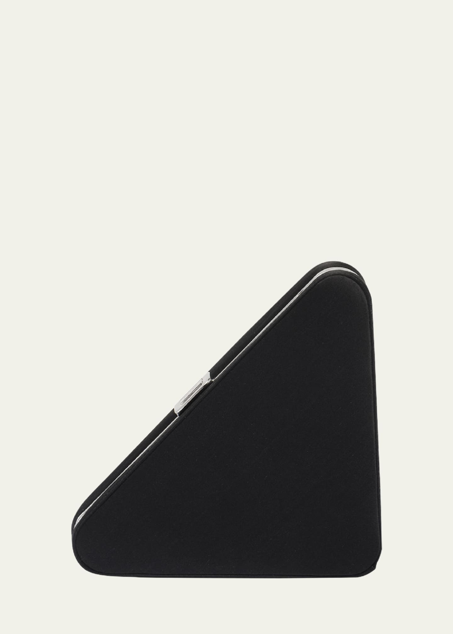 【PRADA】TRIANGLE CLUTCH Prada Raso Triangle Clutch Bag - Bergdorf Goodman