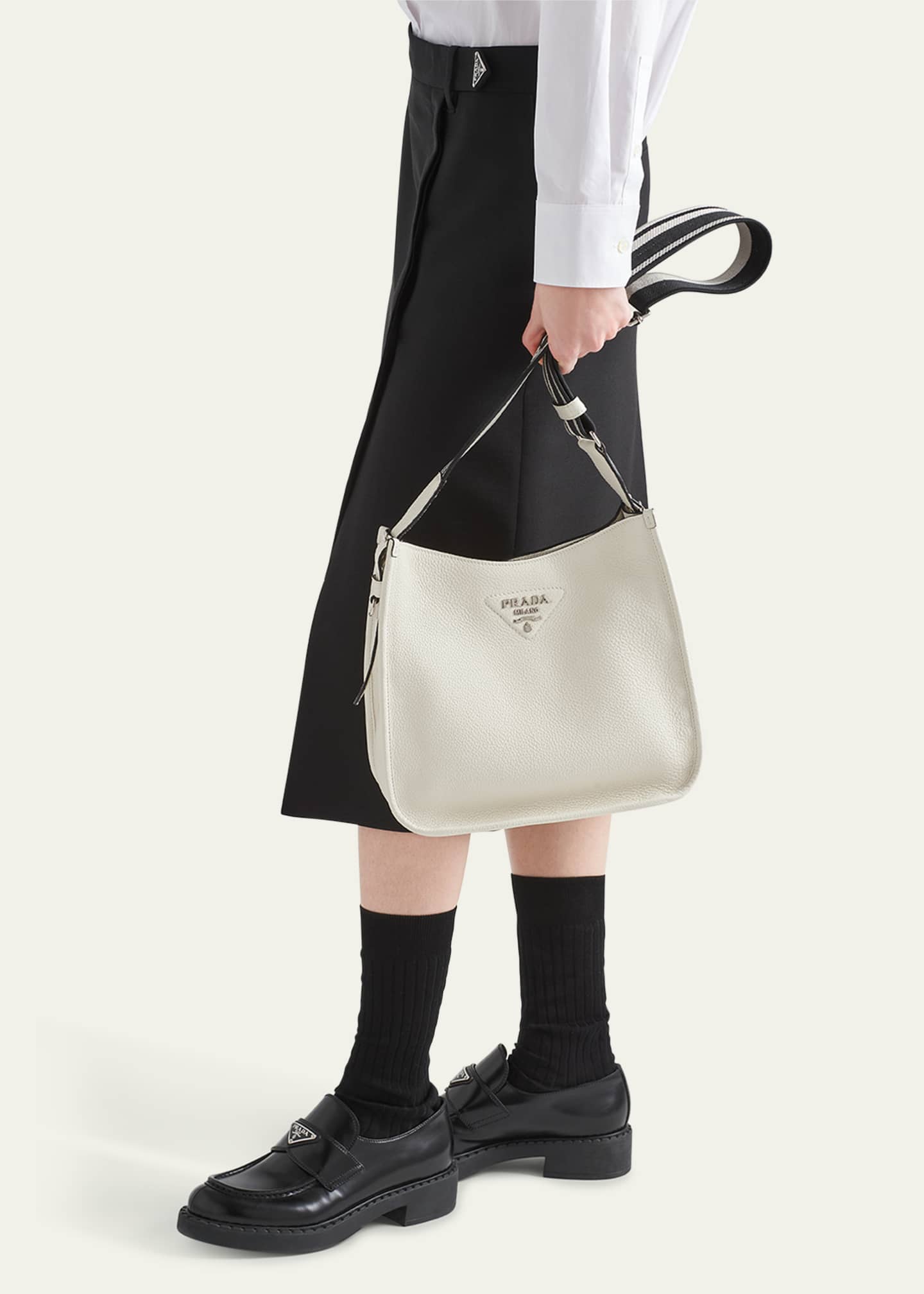 Prada Daino Leather Shoulder Bag Image 2 of 5
