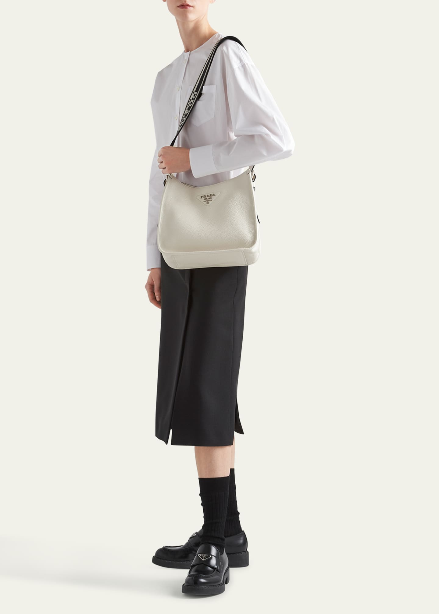 Prada Daino Leather Shoulder Bag Image 5 of 5