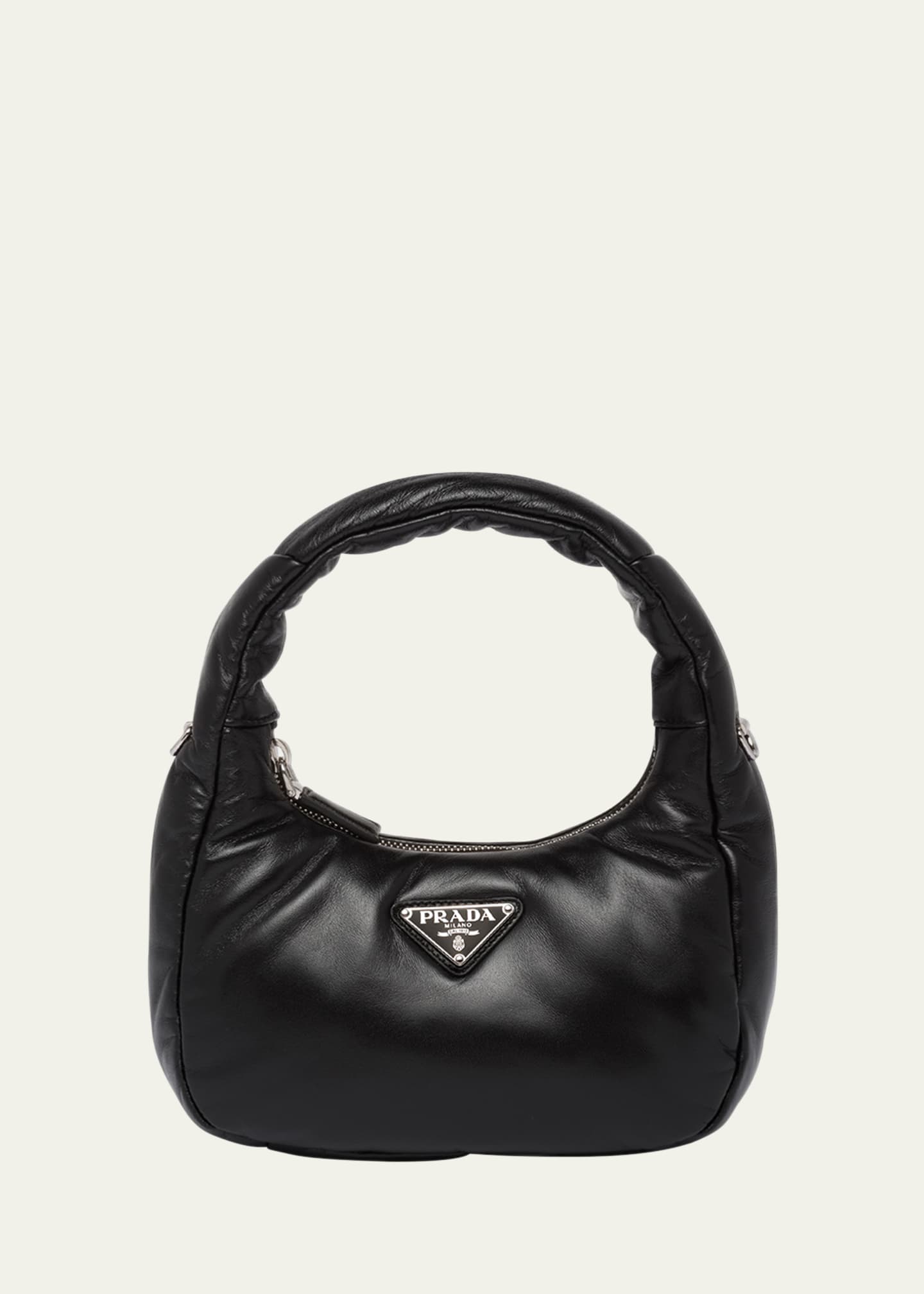 Prada Mini Zip Leather Top-Handle Bag - Bergdorf Goodman