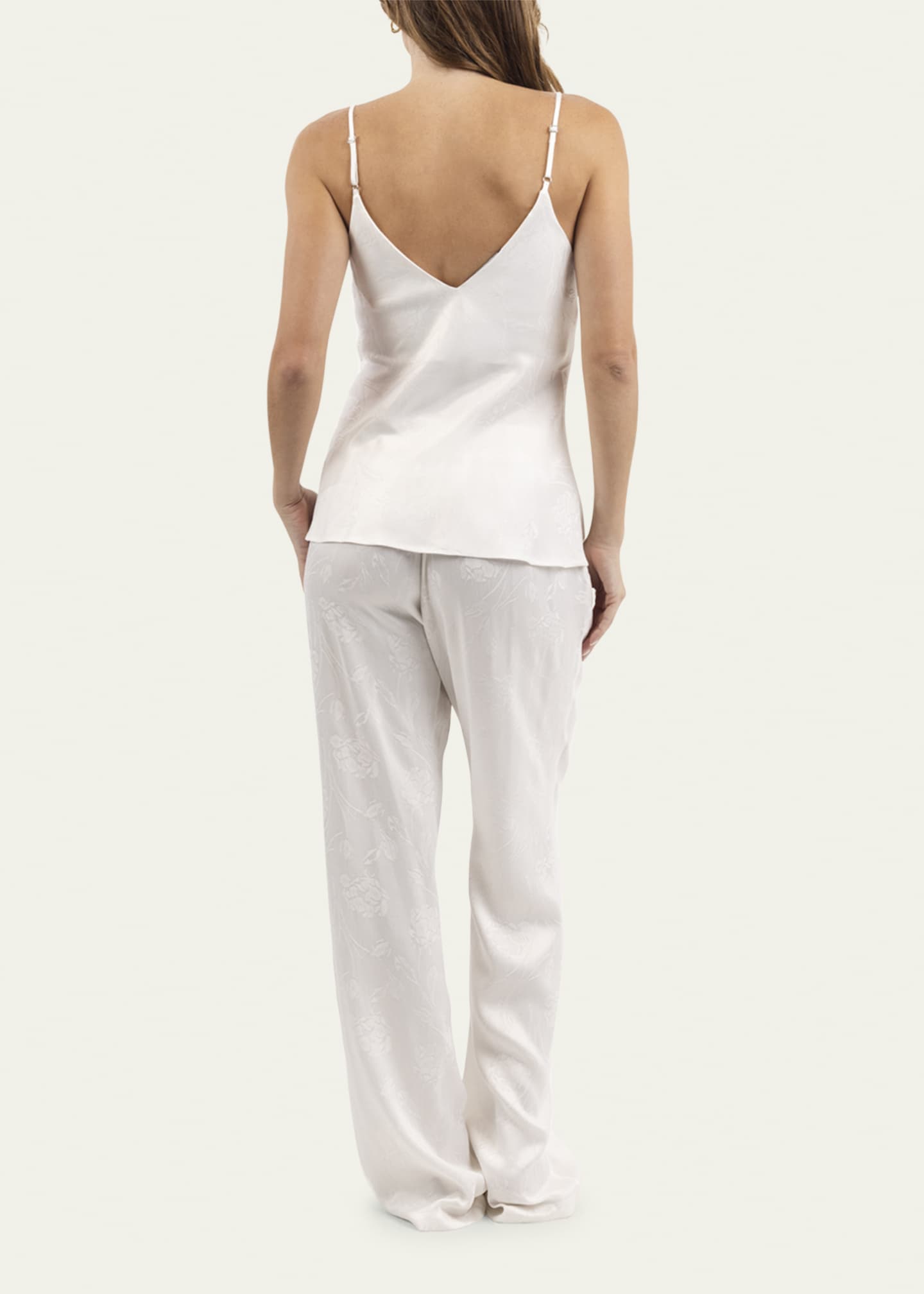 niLuu Hera Floral Jacquard Vegan Silk Cami Bergdorf Goodman