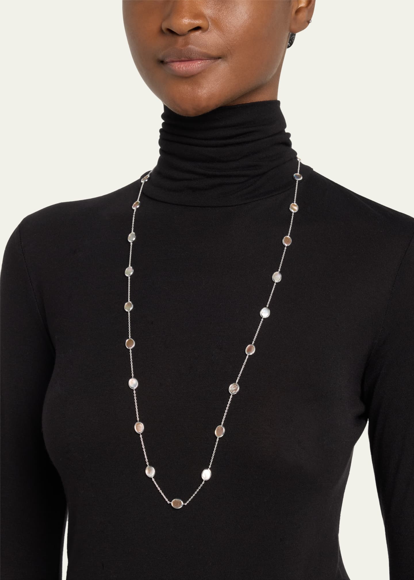 Ippolita Sterling Silver Polished Rock Candy Long Confetti Necklace Image 2 of 4