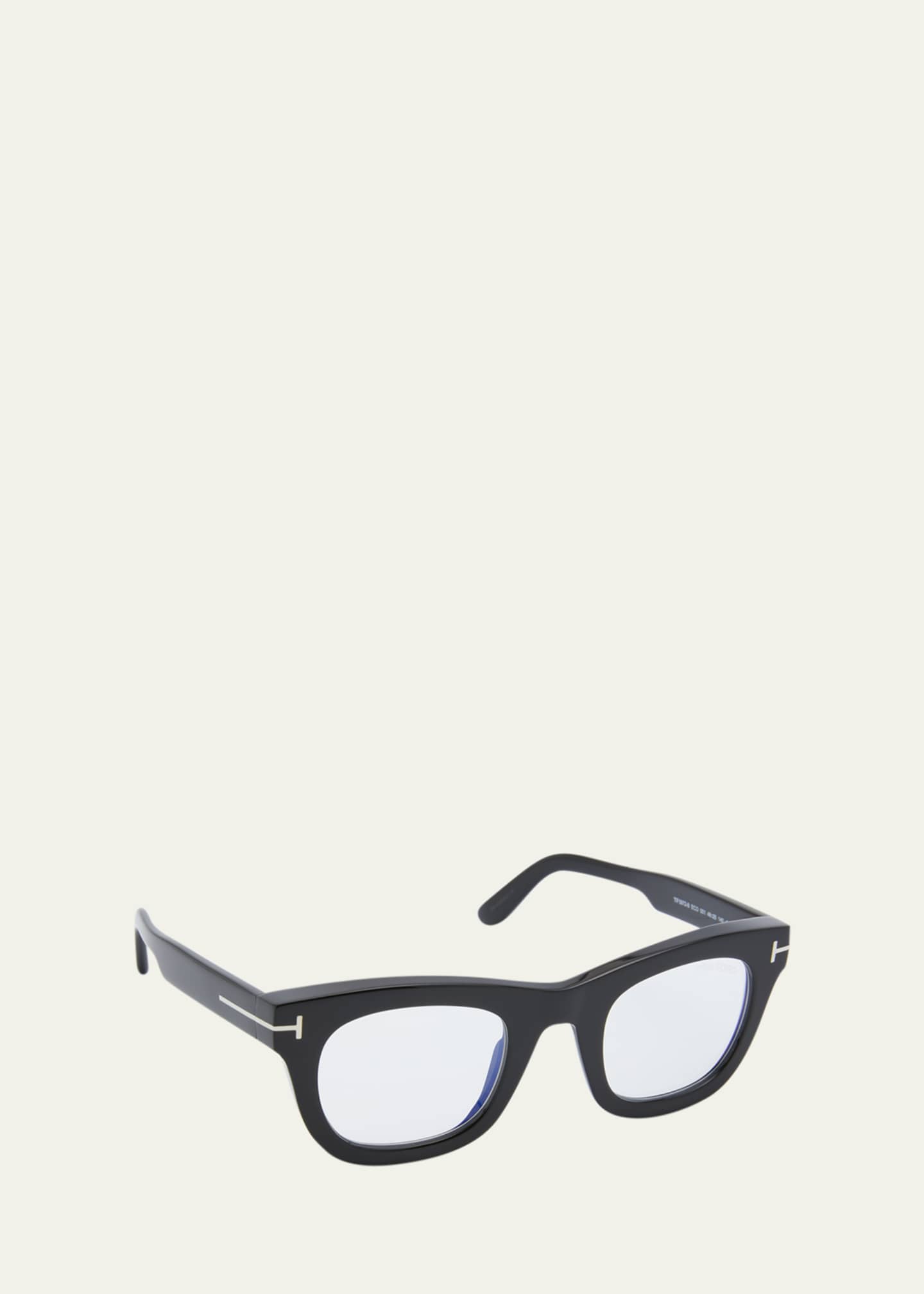 TOM FORD Men s Blue Blocking Square Acetate Glasses Bergdorf Goodman