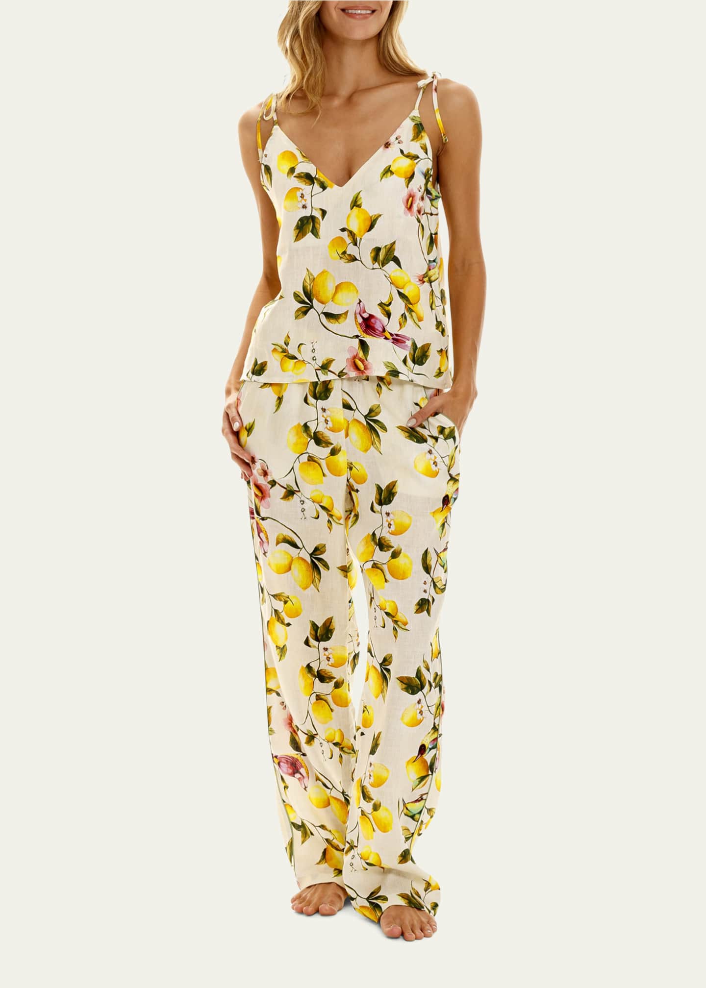 Women's lemon pajama set 2025