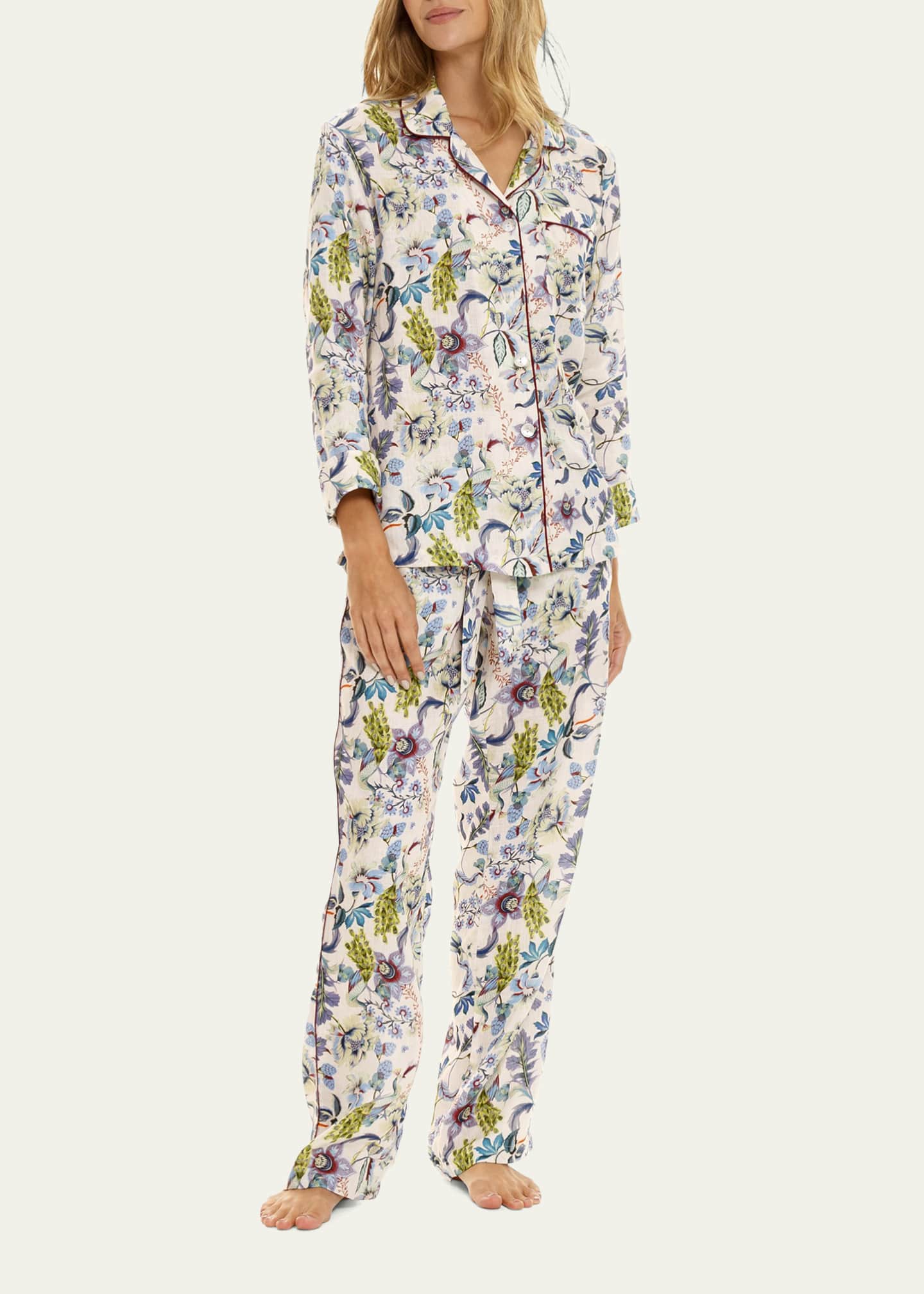 Floral print pajama set shop