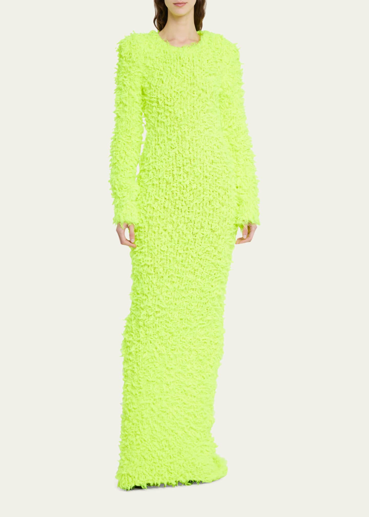 Fluffy cheap maxi dress