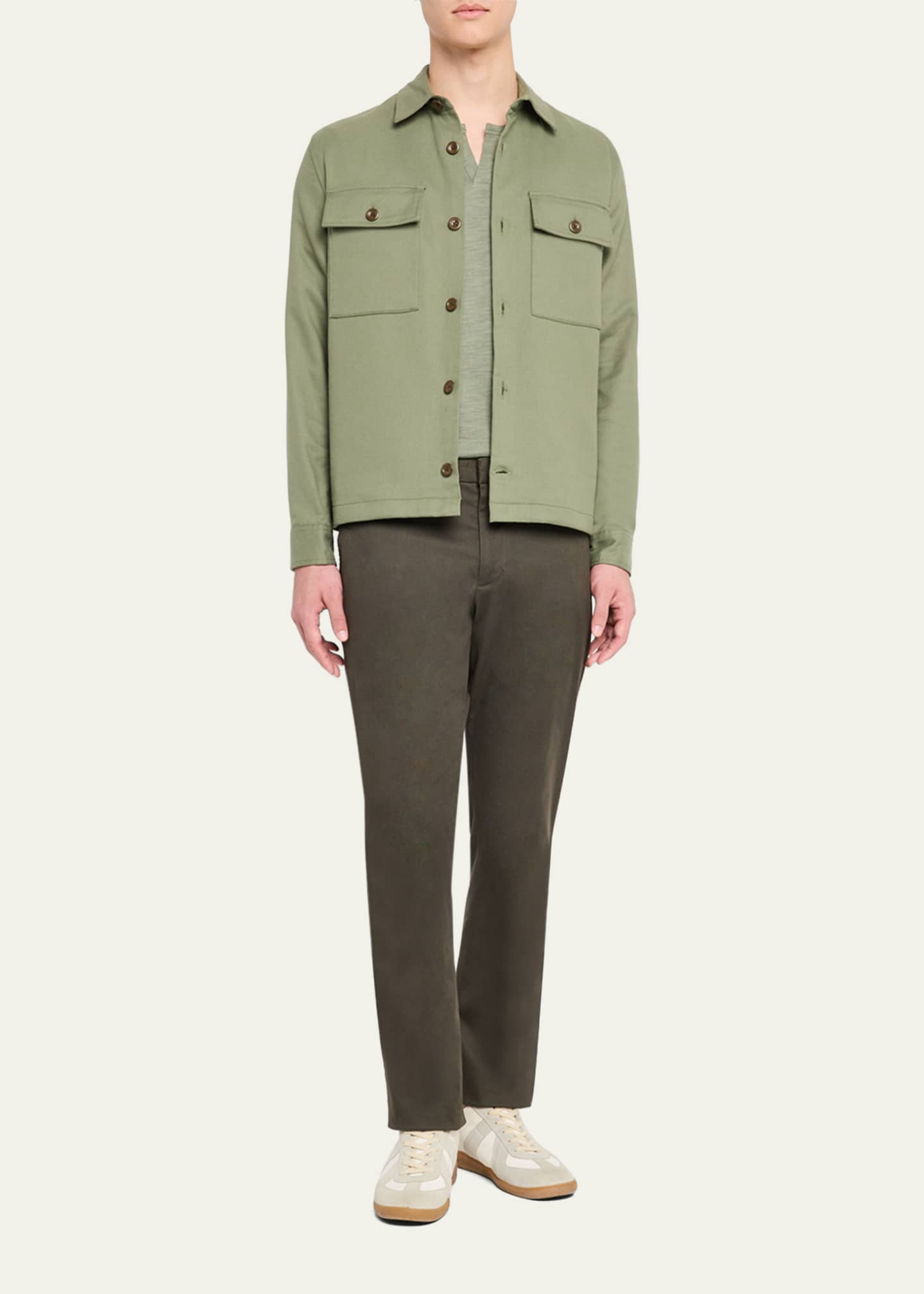 Vince Men's Double-Face Workwear Shirt Image 2 of 5