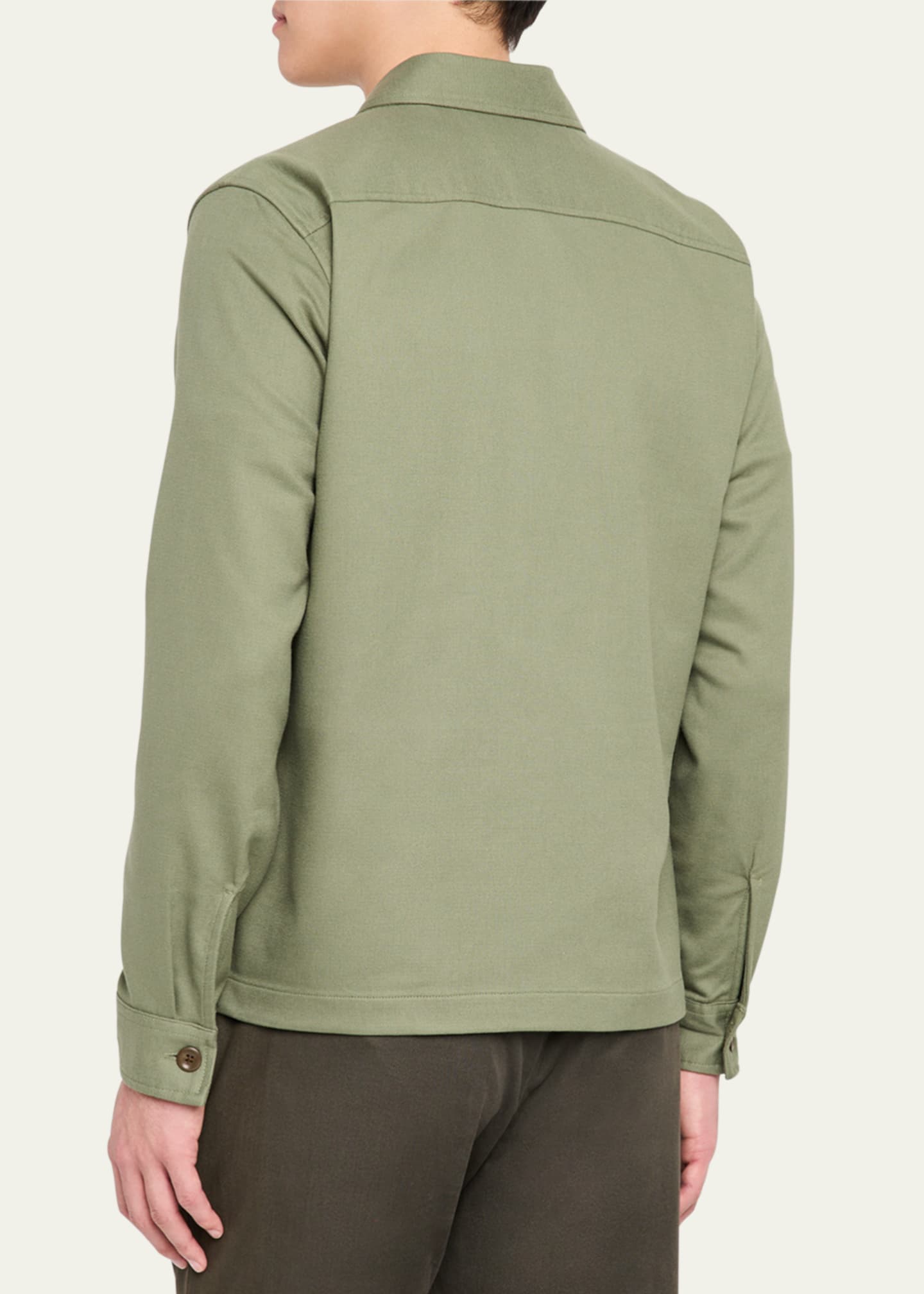 Vince Men's Double-Face Workwear Shirt Image 3 of 5