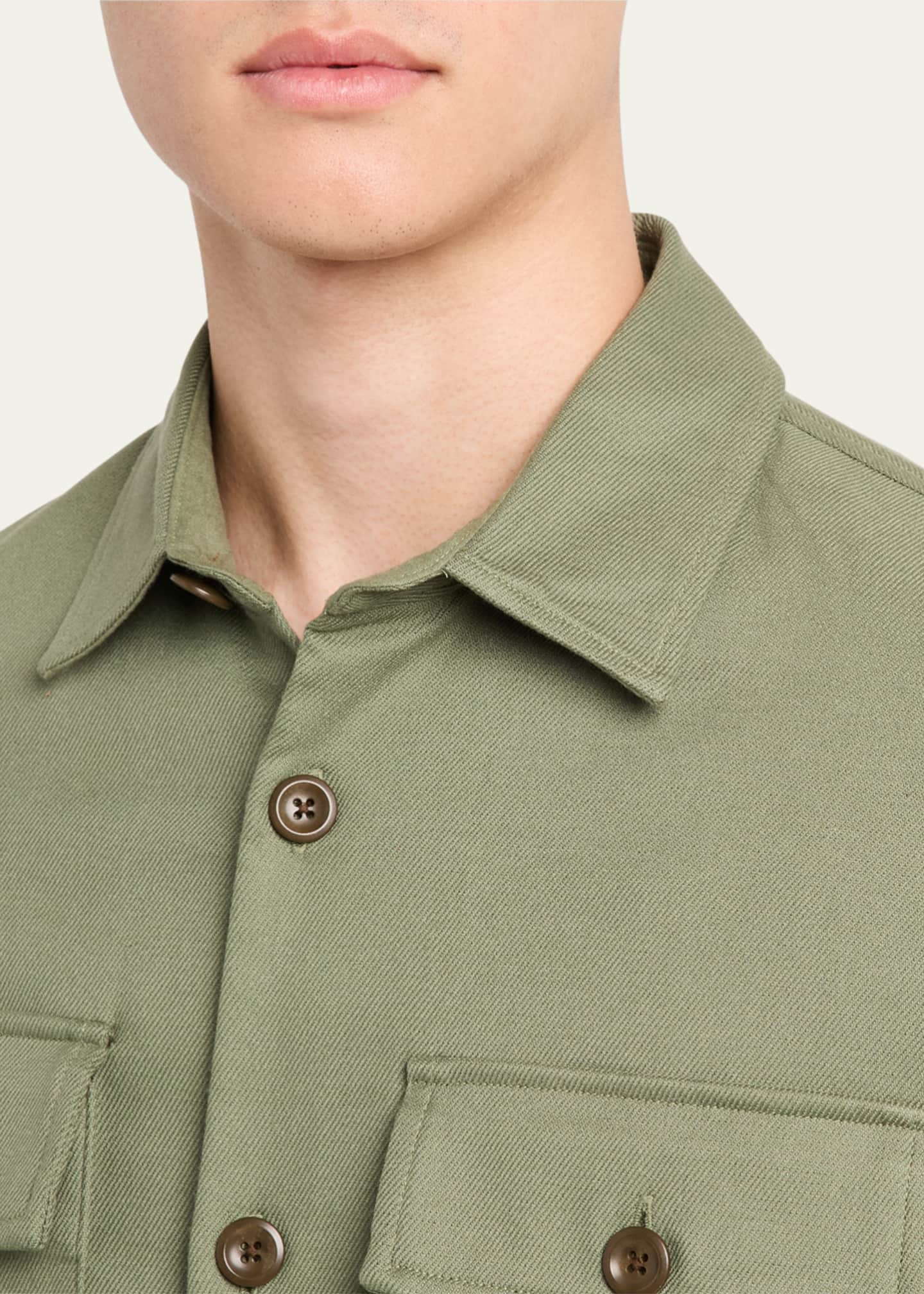 Vince Men's Double-Face Workwear Shirt Image 5 of 5