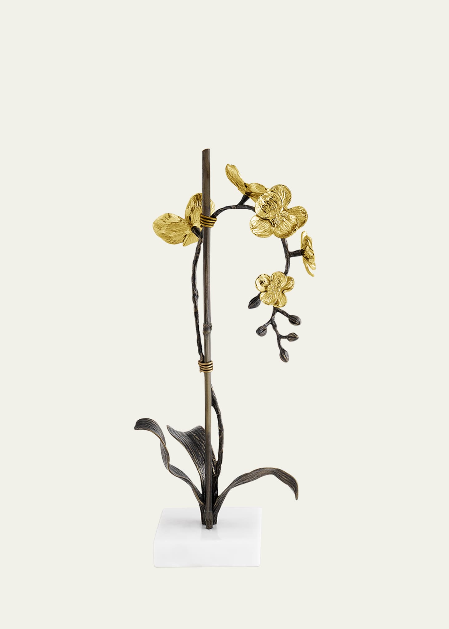 Michael Aram Gold Orchid Small Stem Sculpture Image 4 of 5