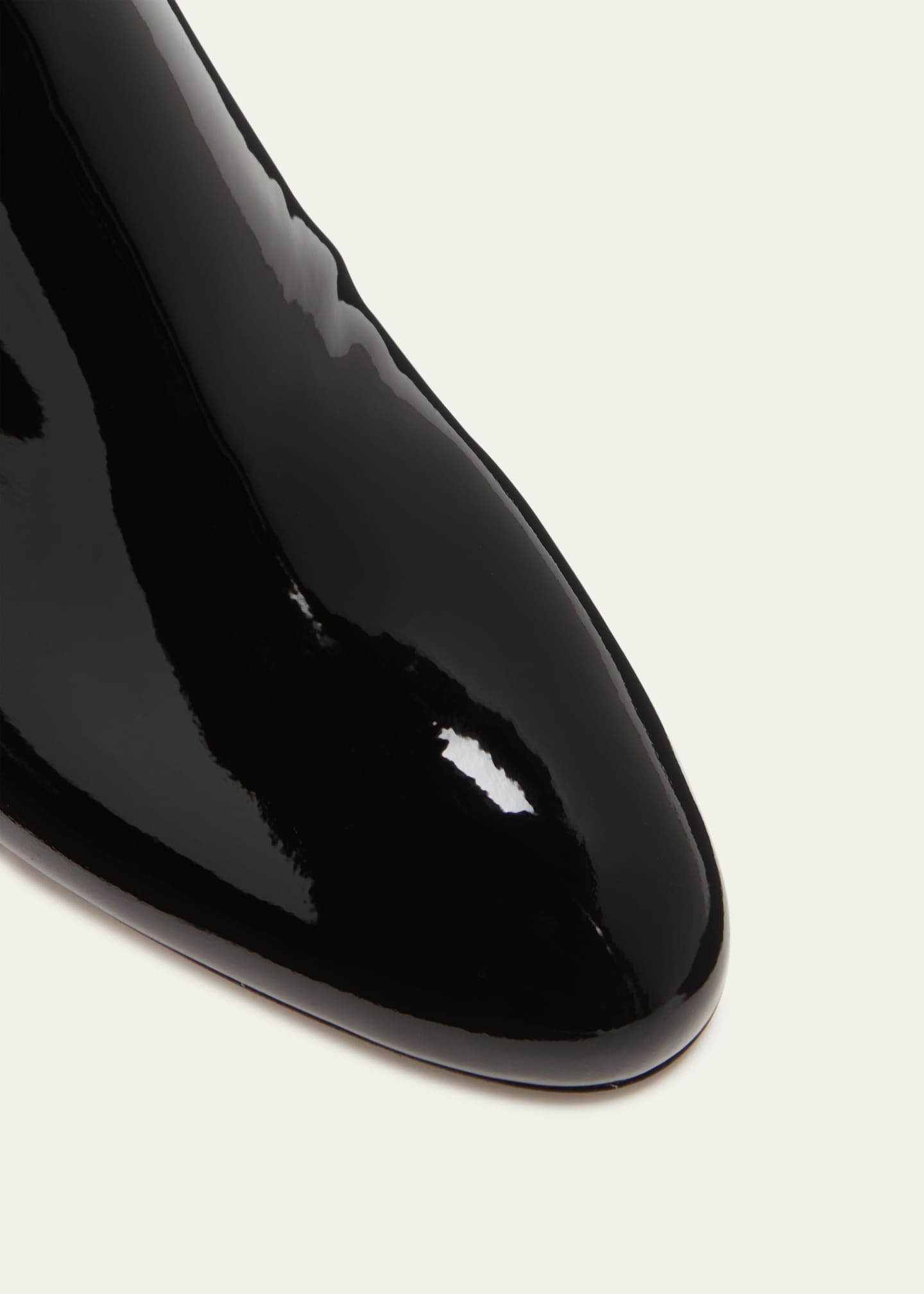 Prada Patent Block-Heel Ankle Booties Image 5 of 5