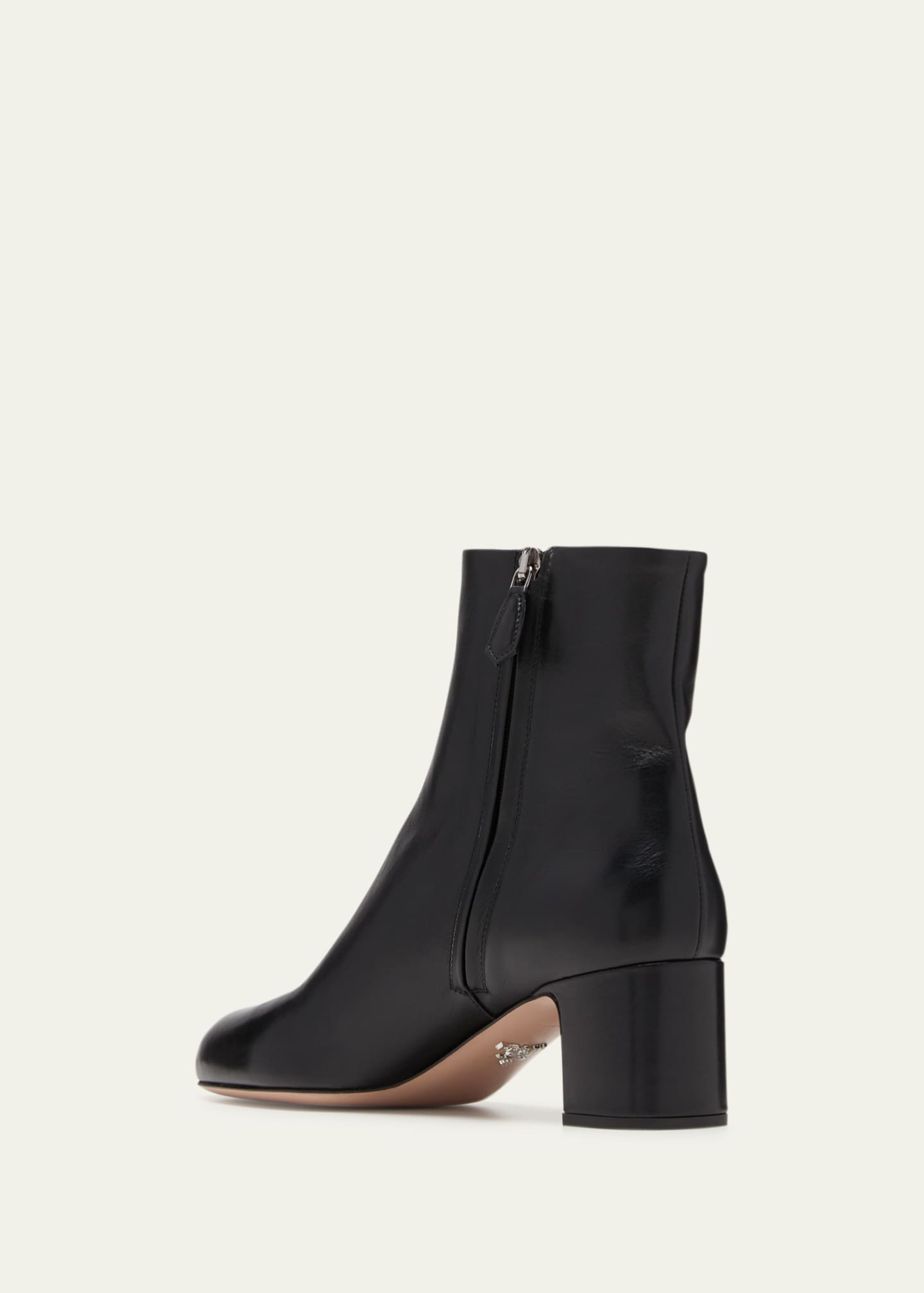 Prada Leather Zip Ankle-Booties Image 4 of 5