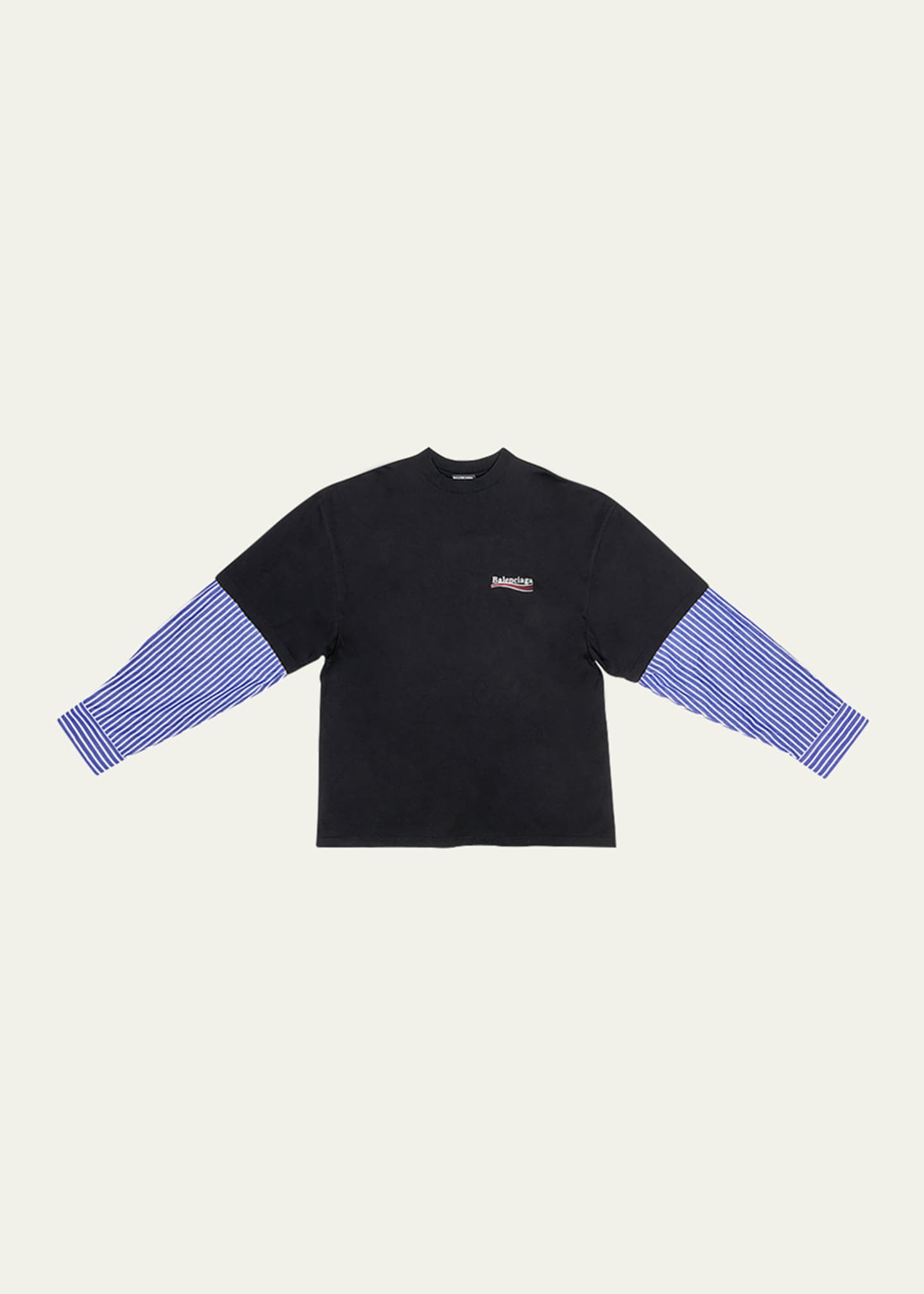 Double shirt balenciaga sales