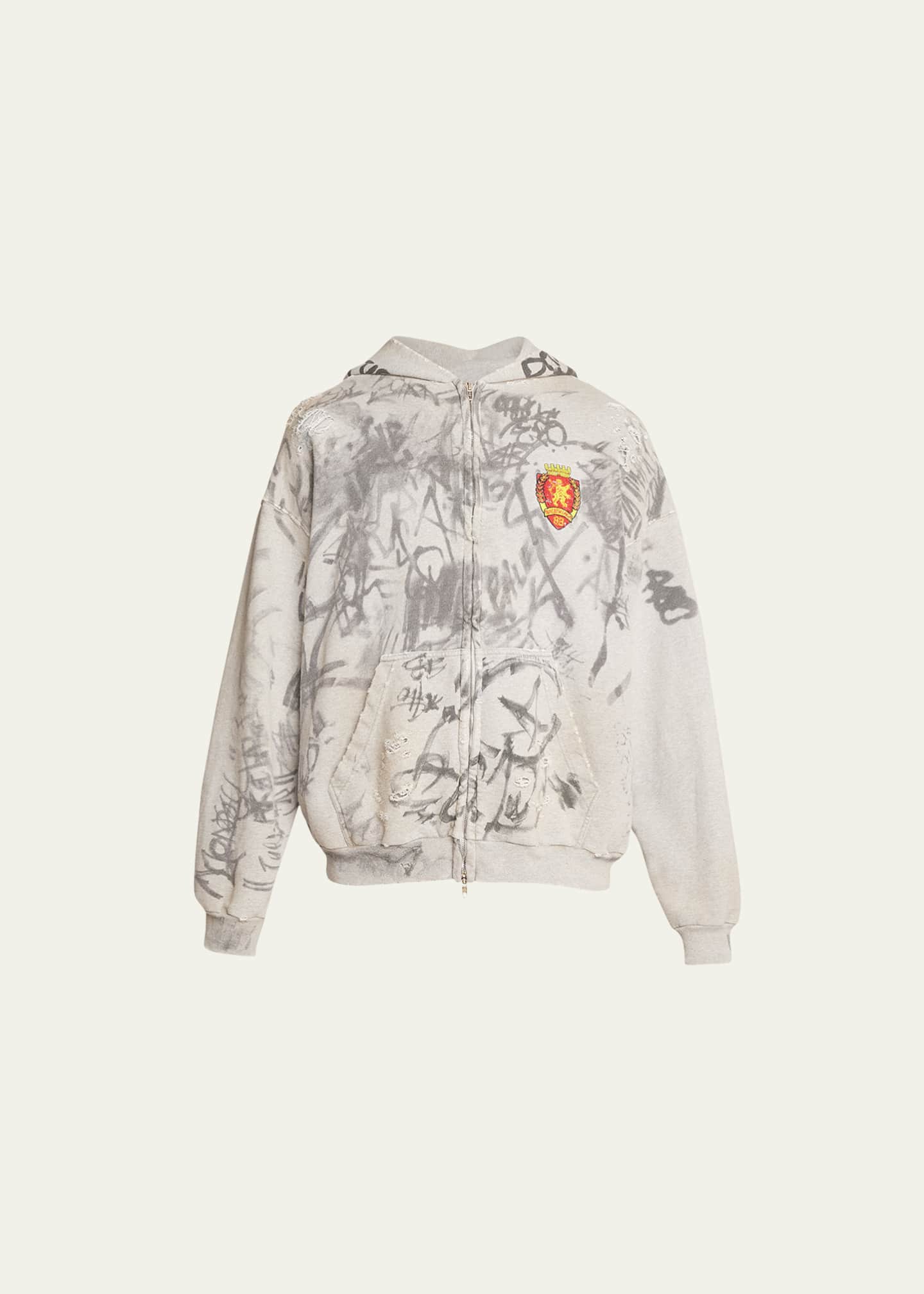 White balenciaga hoodie hot sale mens