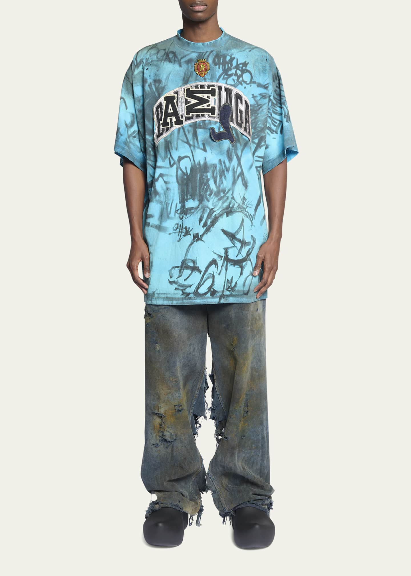 balenciaga t shirt graffiti