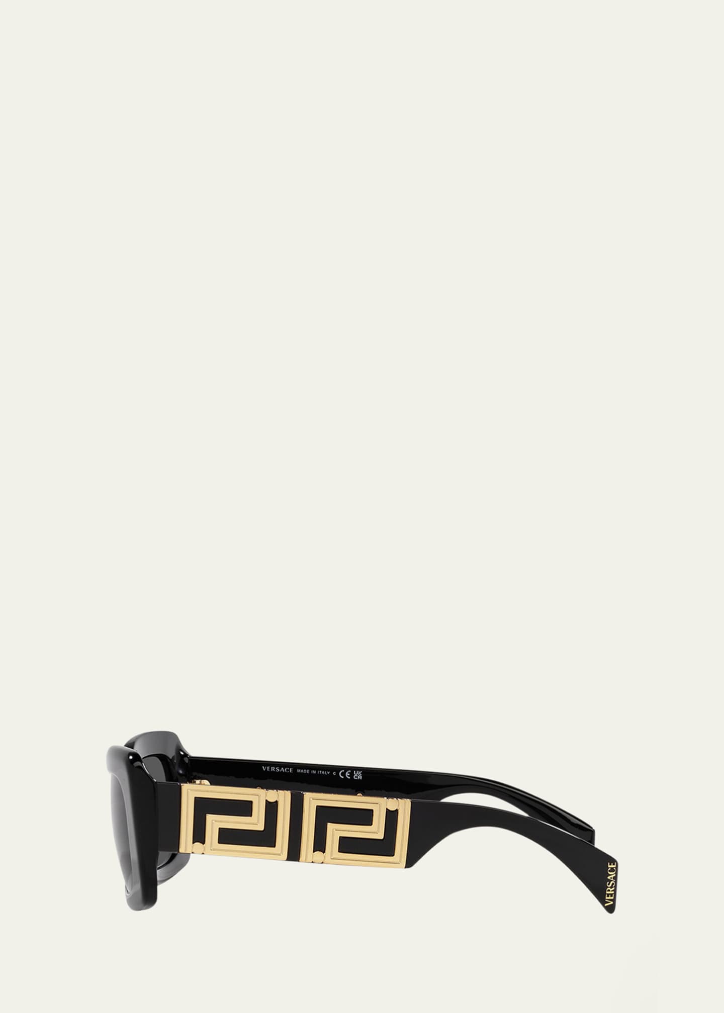 Versace Greca Acetate Rectangle Sunglasses - Bergdorf Goodman