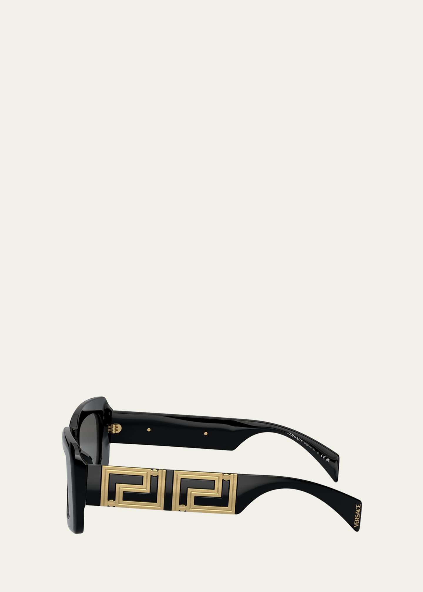 Versace Greca Acetate Rectangle Sunglasses - Bergdorf Goodman