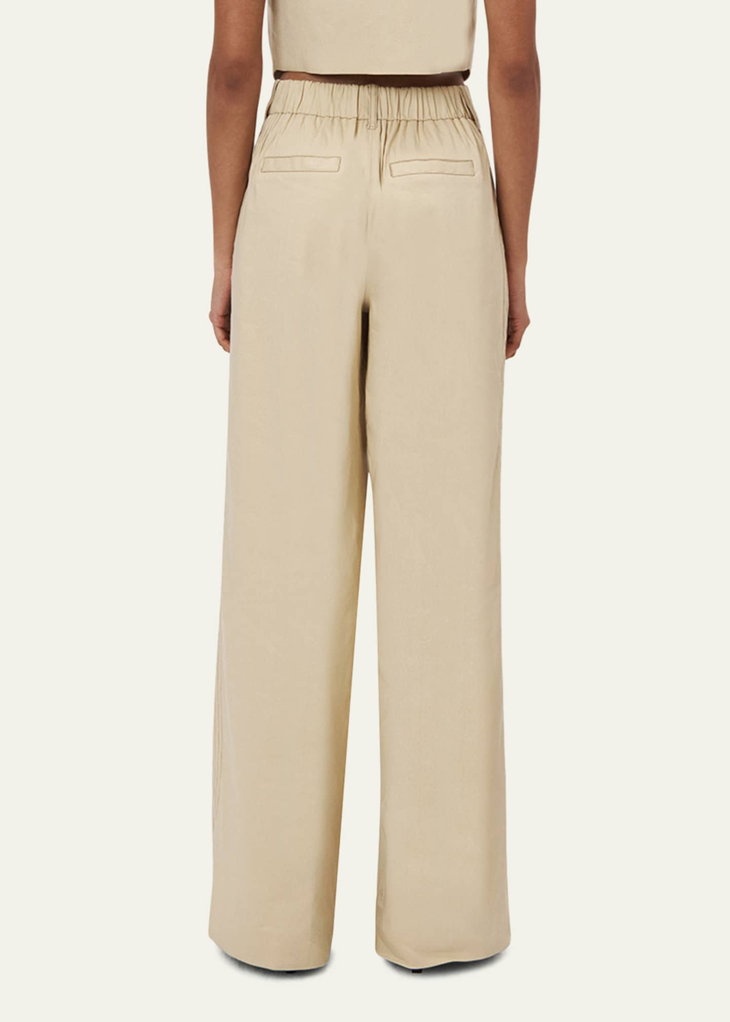 SIMKHAI Tavar Linen Twill Side Panel Pants Bergdorf Goodman
