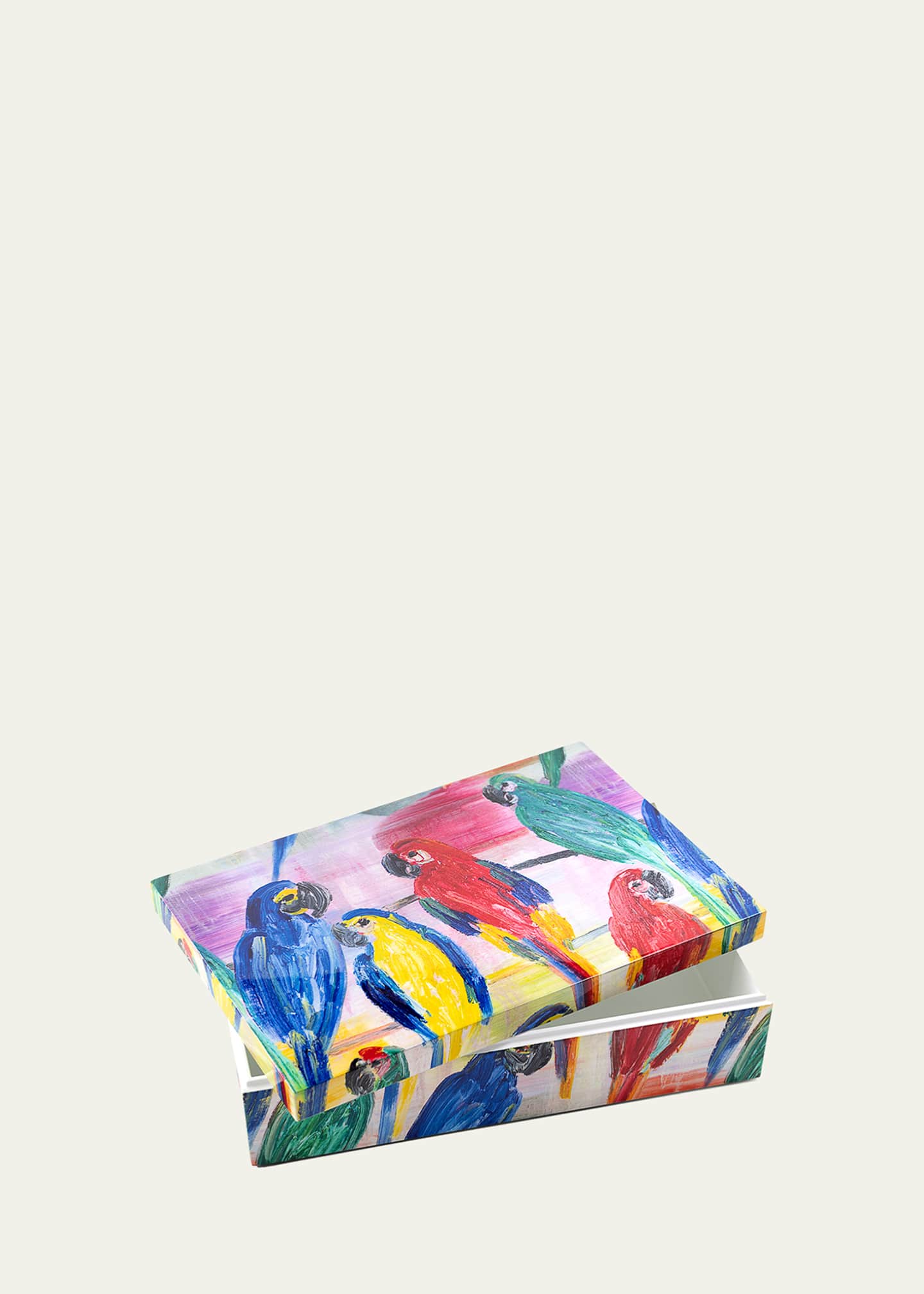 Hunt Slonem Parrots Lacquer Box Image 2 of 2