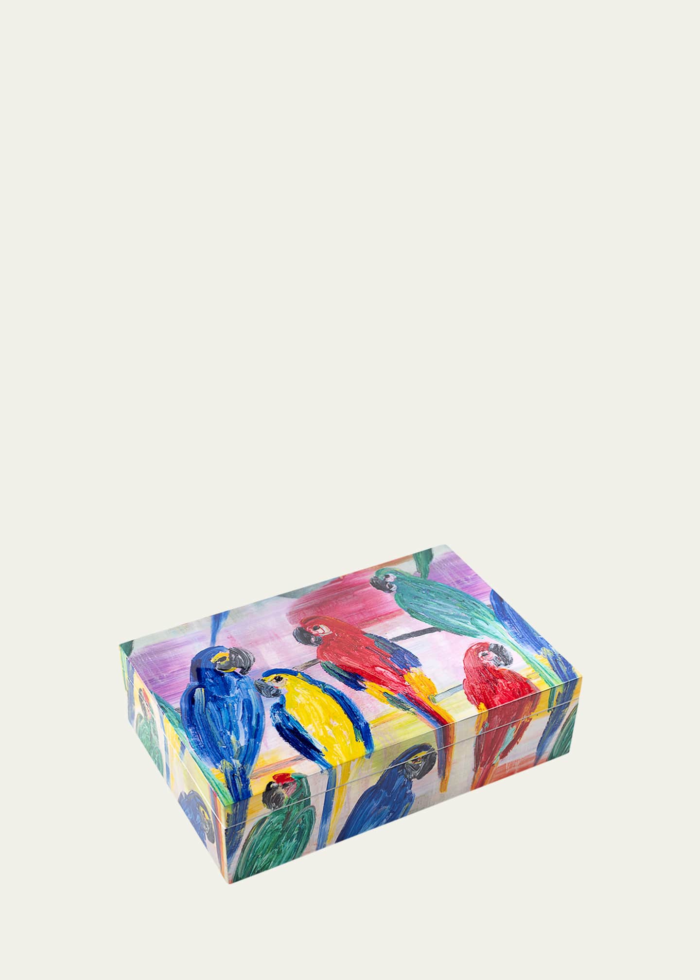 Hunt Slonem Parrots Lacquer Box Image 1 of 2