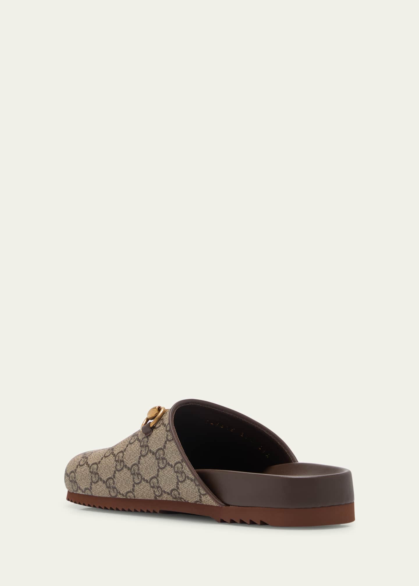 Gucci GG Supreme Horsebit Mules Image 4 of 5