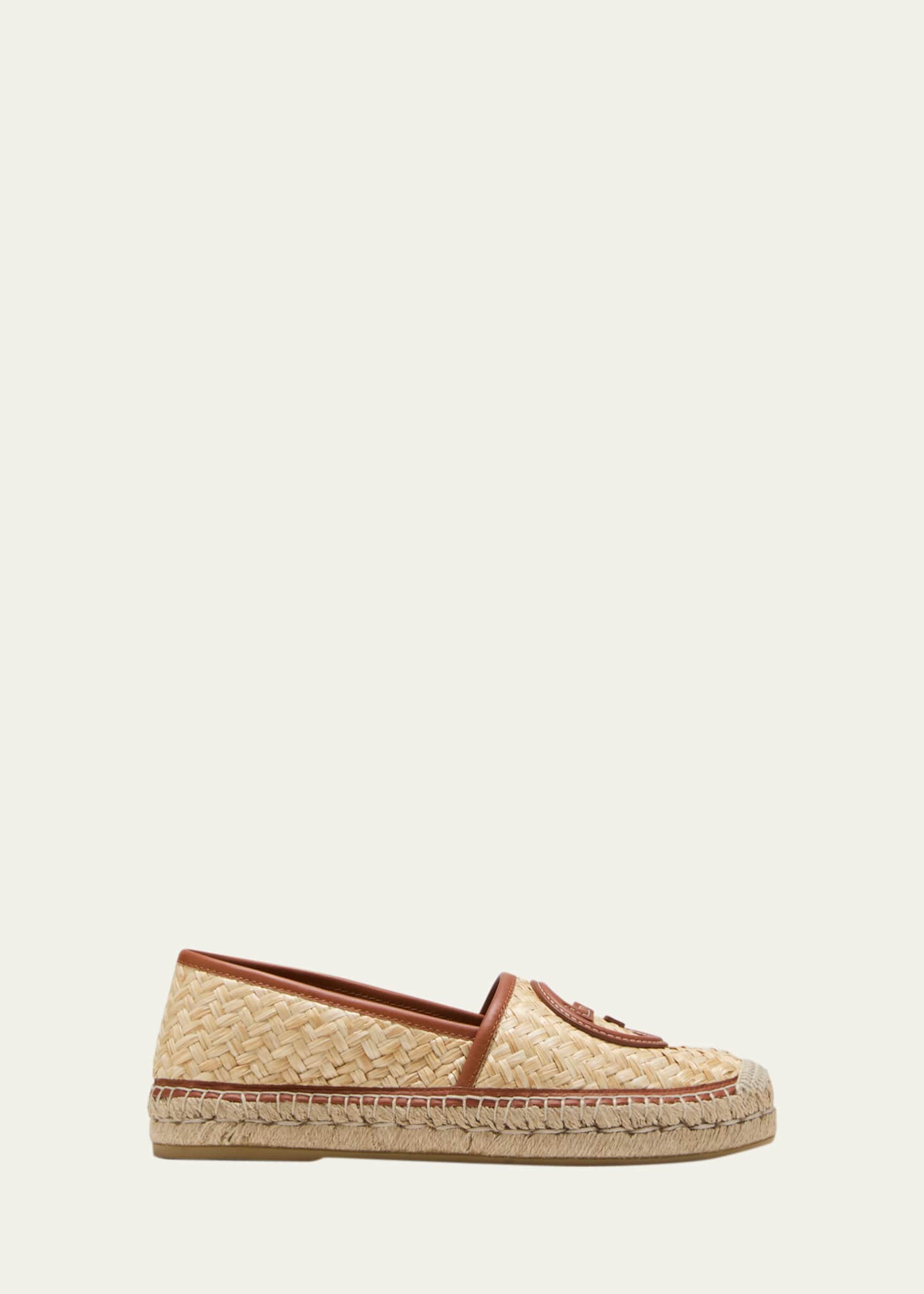 Gucci Adela GG Raffia Espadrilles - Bergdorf Goodman