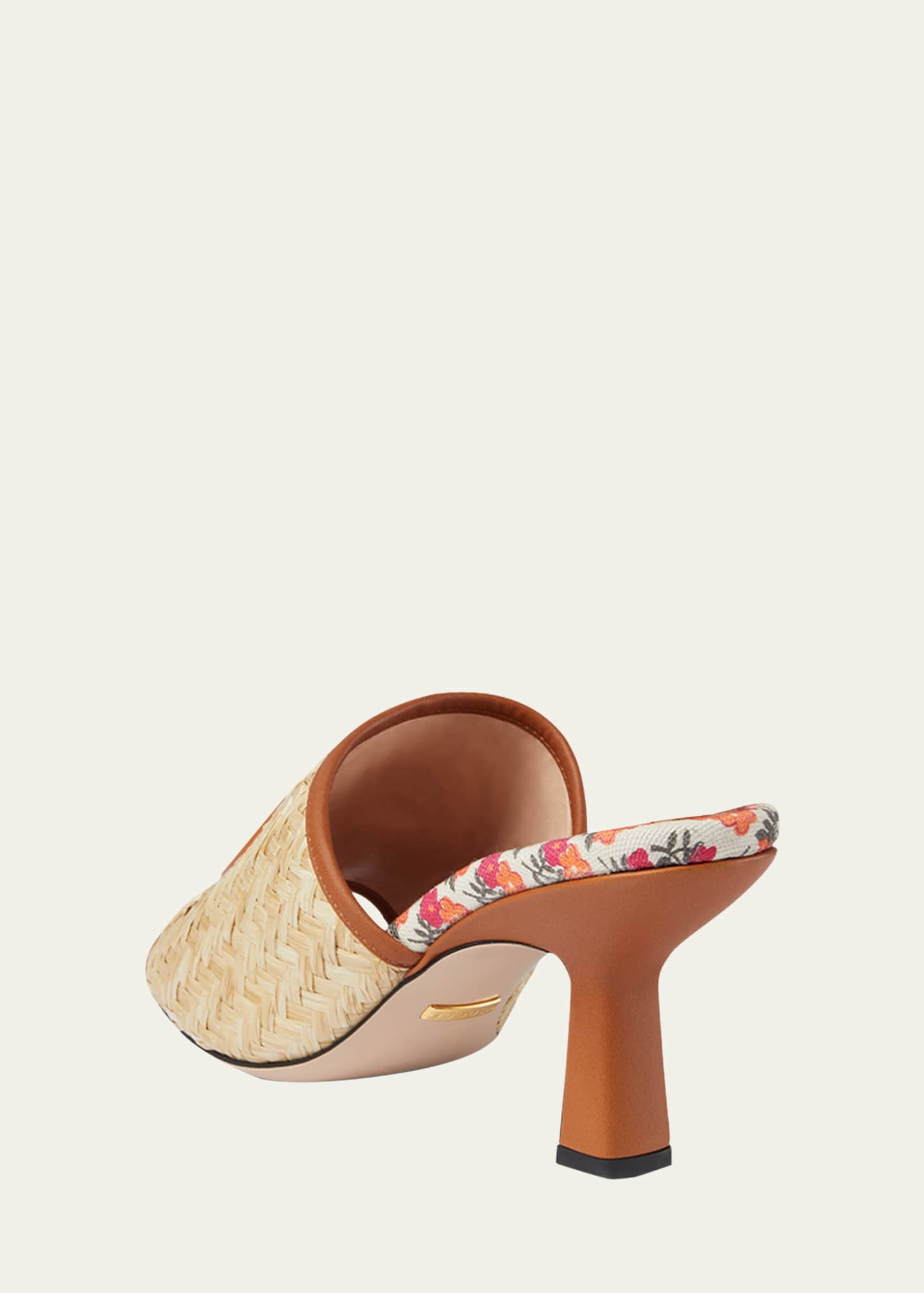 Gucci Mabel Raffia Slide Sandals - Bergdorf Goodman