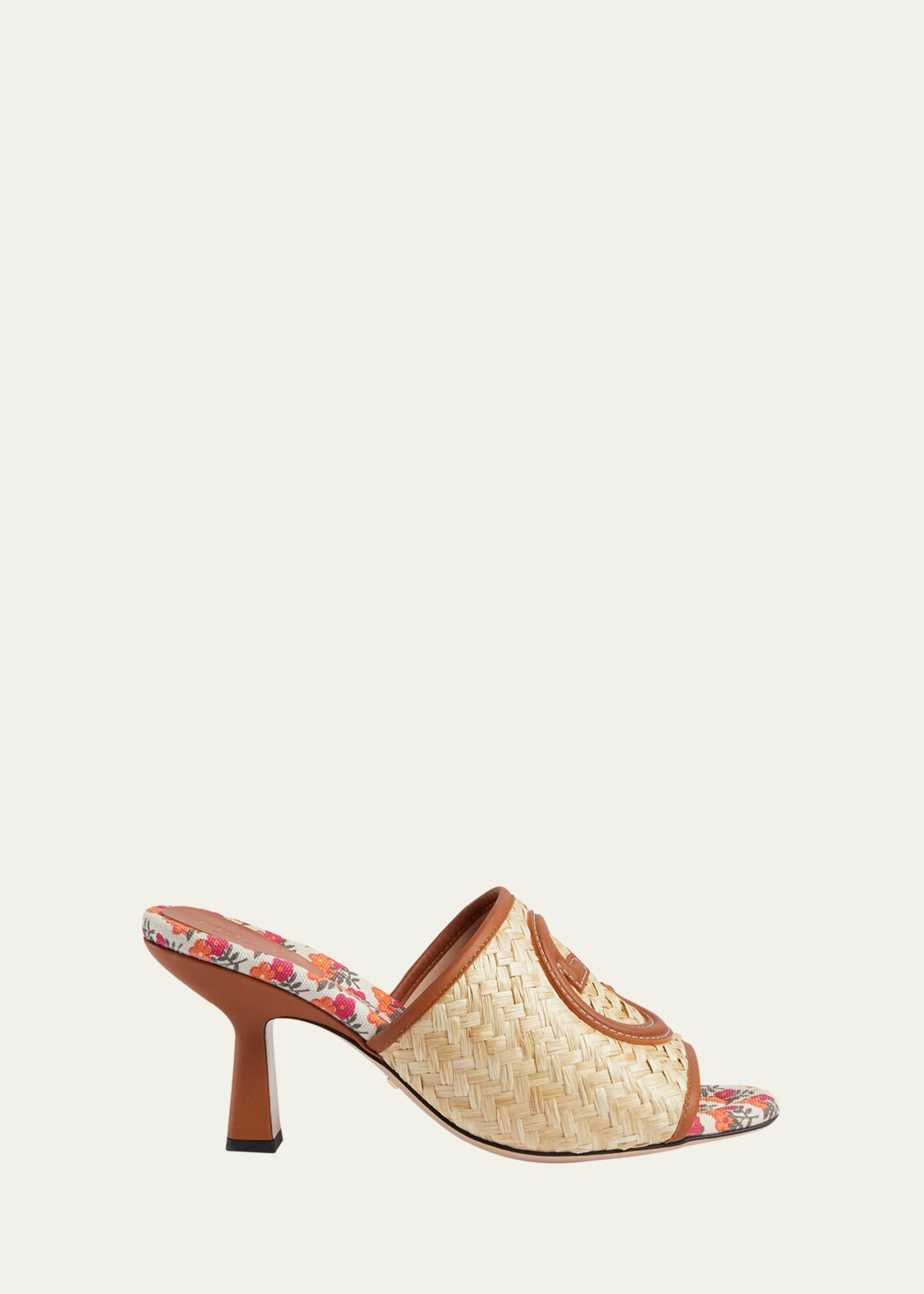 Gucci raffia mules discount