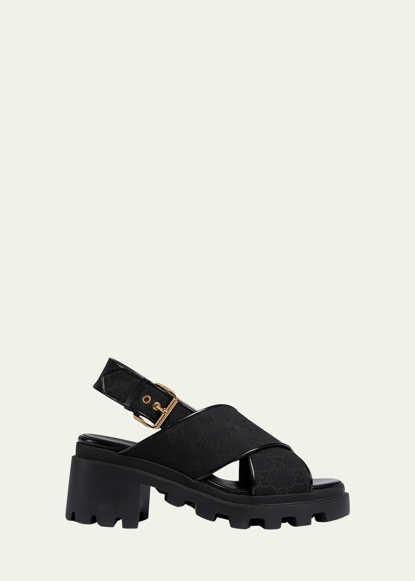 Black hotsell gg sandals