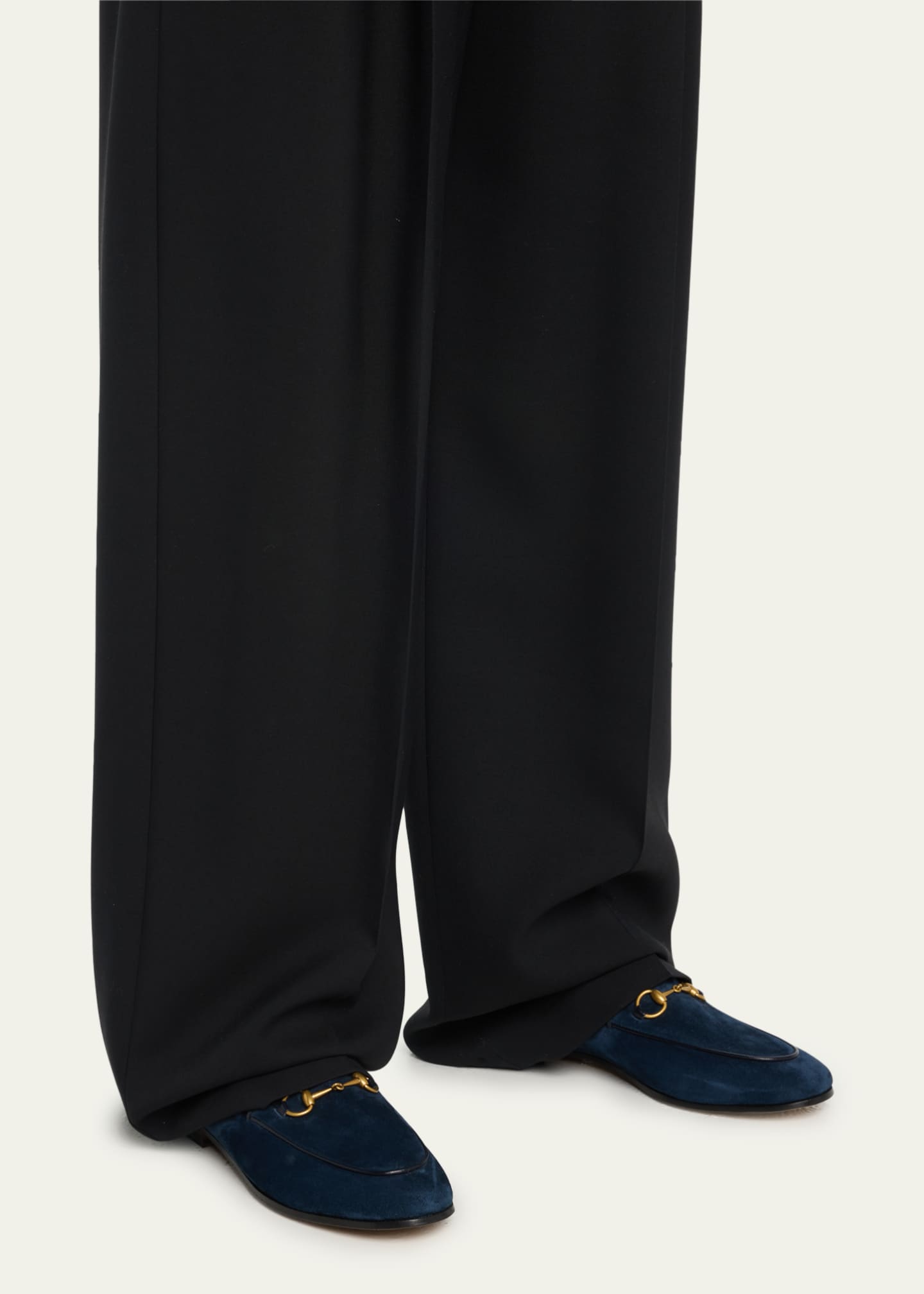 Gucci Jordaan Suede Loafers Image 2 of 5